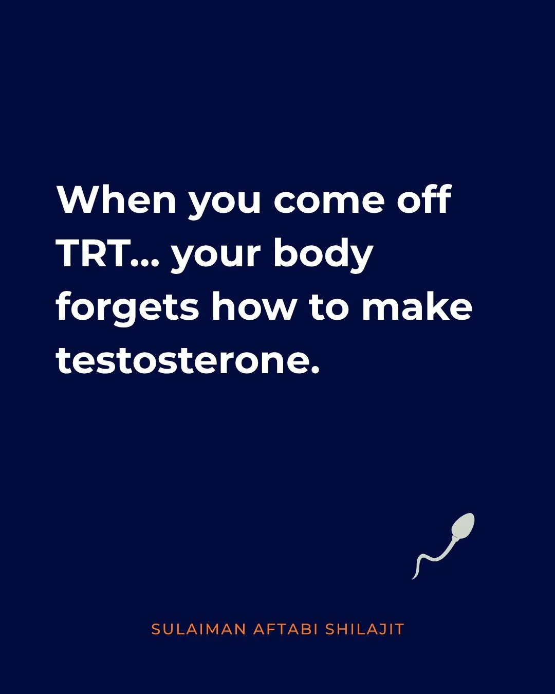 He&rsquo;s 46, on TRT for four years.
Trying to have a child &mdash; and just learned the truth no one tells men starting testosterone replacement therapy:

💡 TRT can nearly erase your sperm count.

When you inject testosterone, your body stops prod