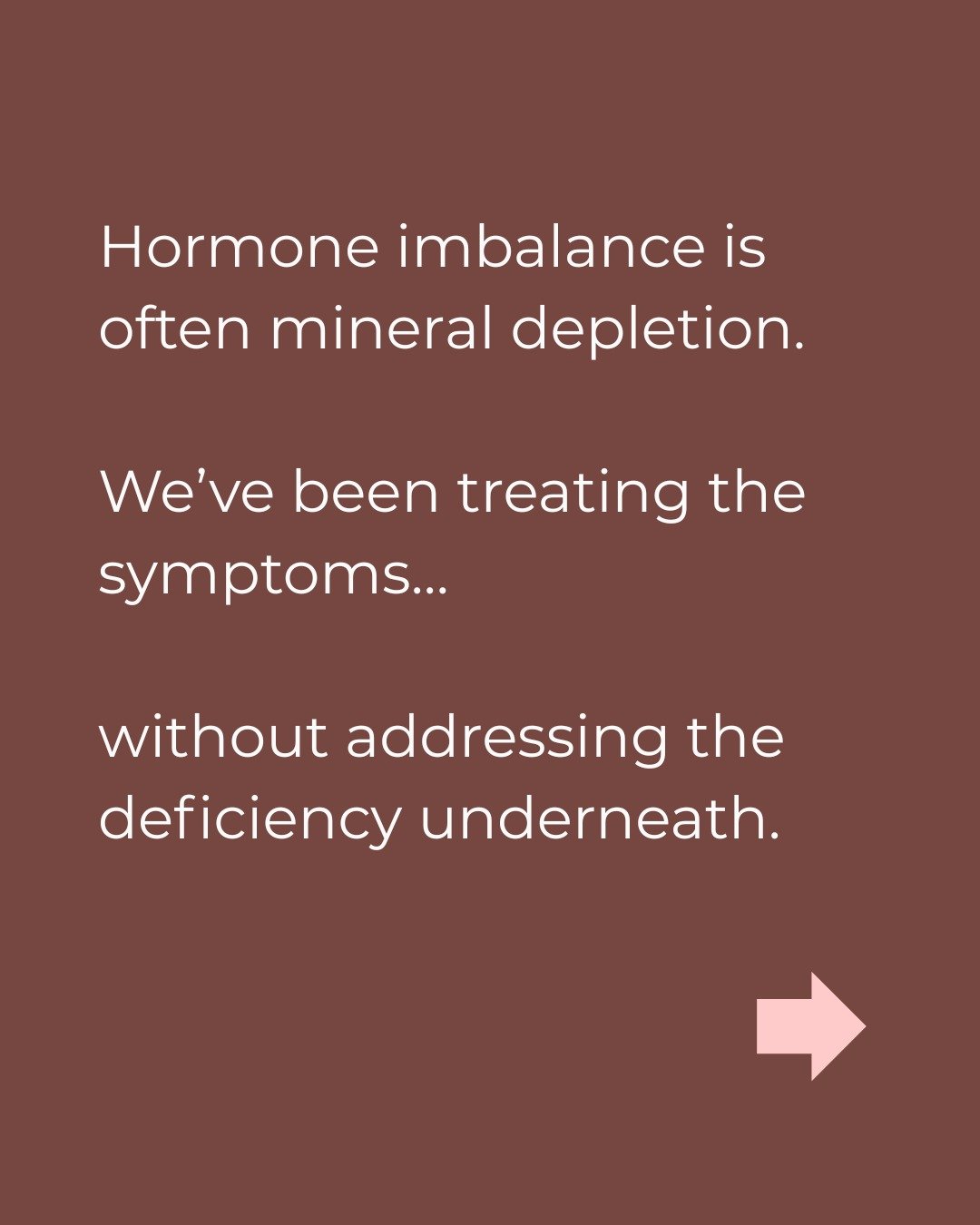 Your hormones aren&rsquo;t malfunctioning &mdash; they&rsquo;re missing raw materials.
Most people try to &ldquo;fix&rdquo; hormones without addressing the upstream cause - Mineral depletion.

Modern stress, poor soil quality, processed foods, medica