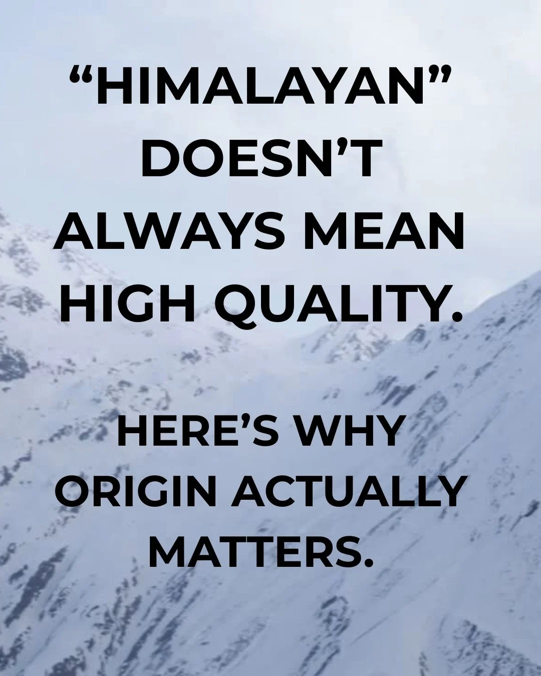 Shilajit isn&rsquo;t a manufactured product &mdash; it&rsquo;s a geological one.

That means where it forms matters. Altitude, terrain, and surrounding vegetation all influence the mineral profile of the final resin. Two products can both say &ldquo;