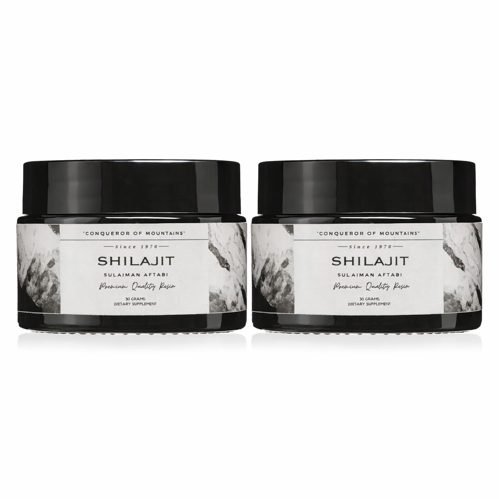 (Pack of 2) Pure Himalayan Shilajit | Sulaiman Aftabi | 30 grams | 2 months Supply