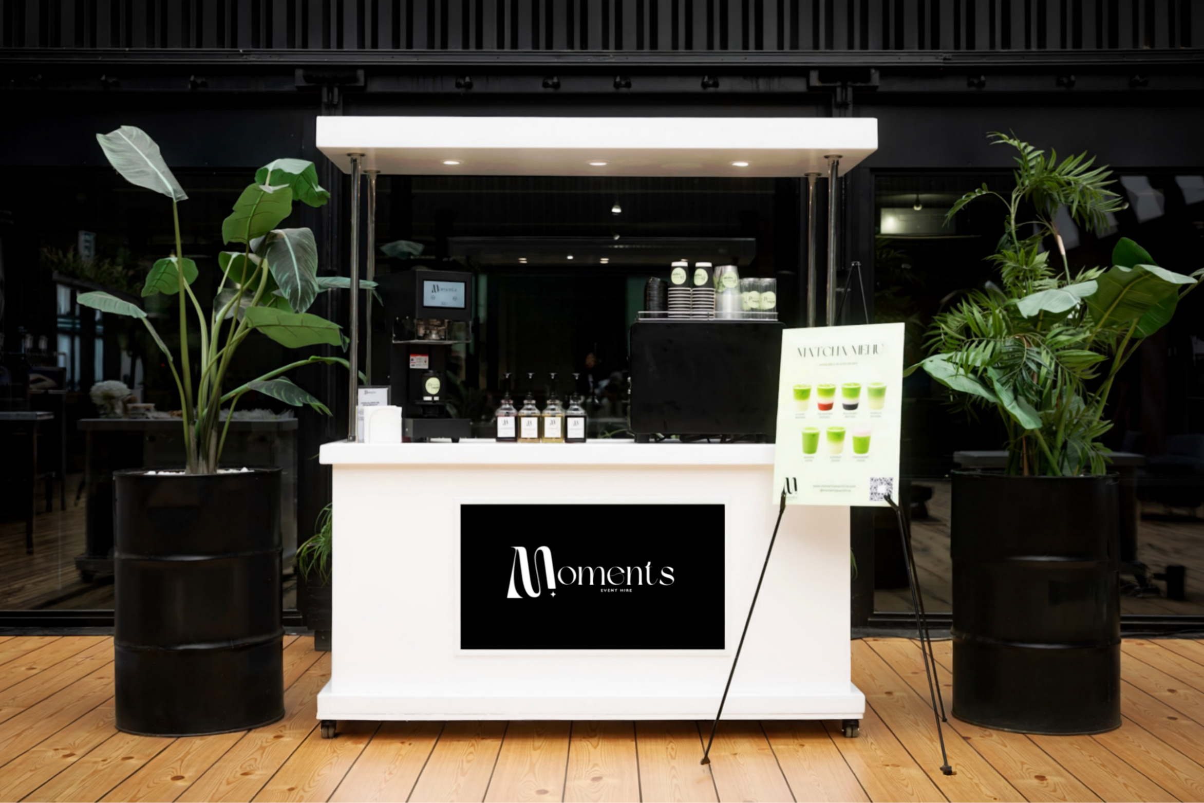 Matcha and coffee cart