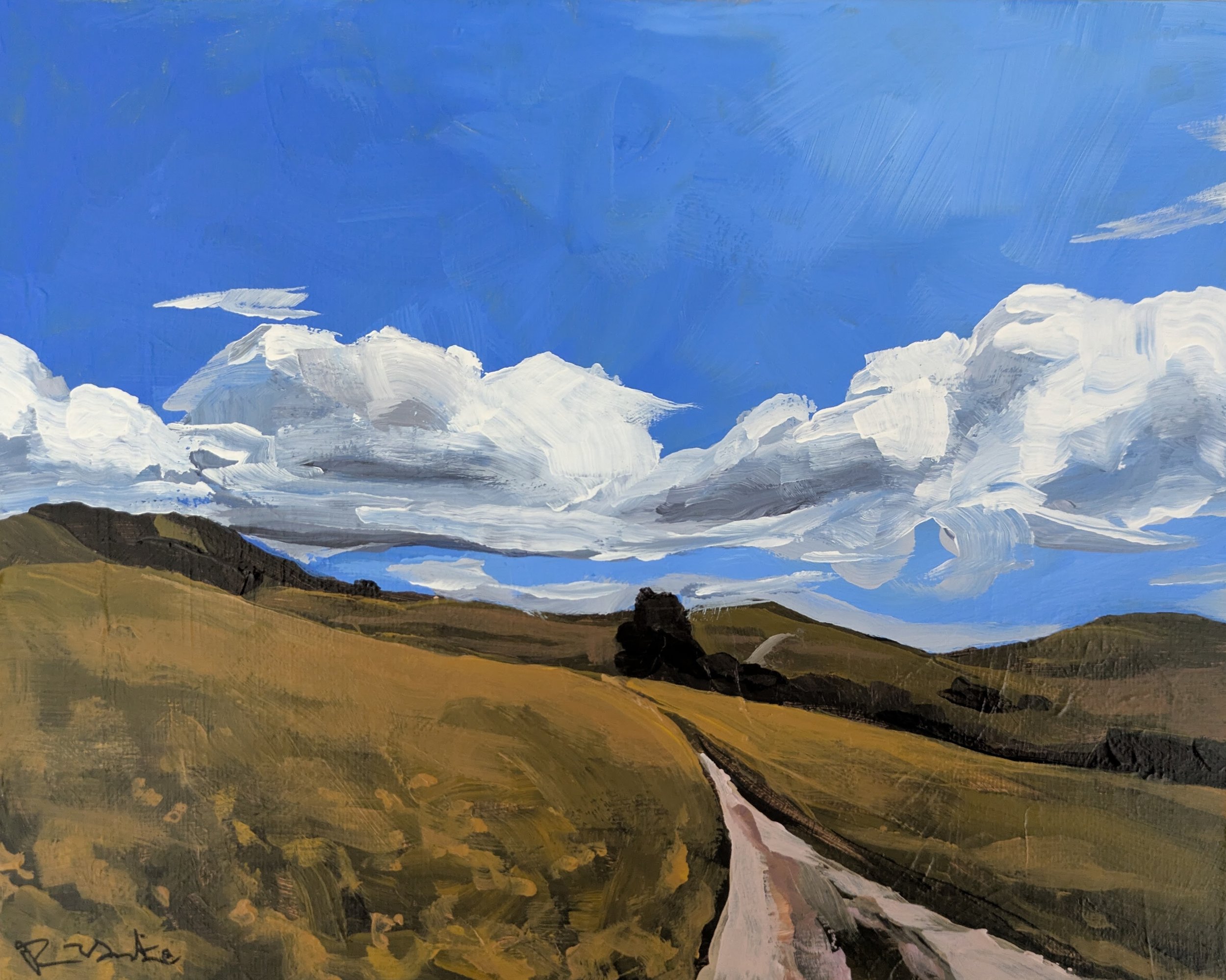 Maricich Lagoons (gold w/ clouds)