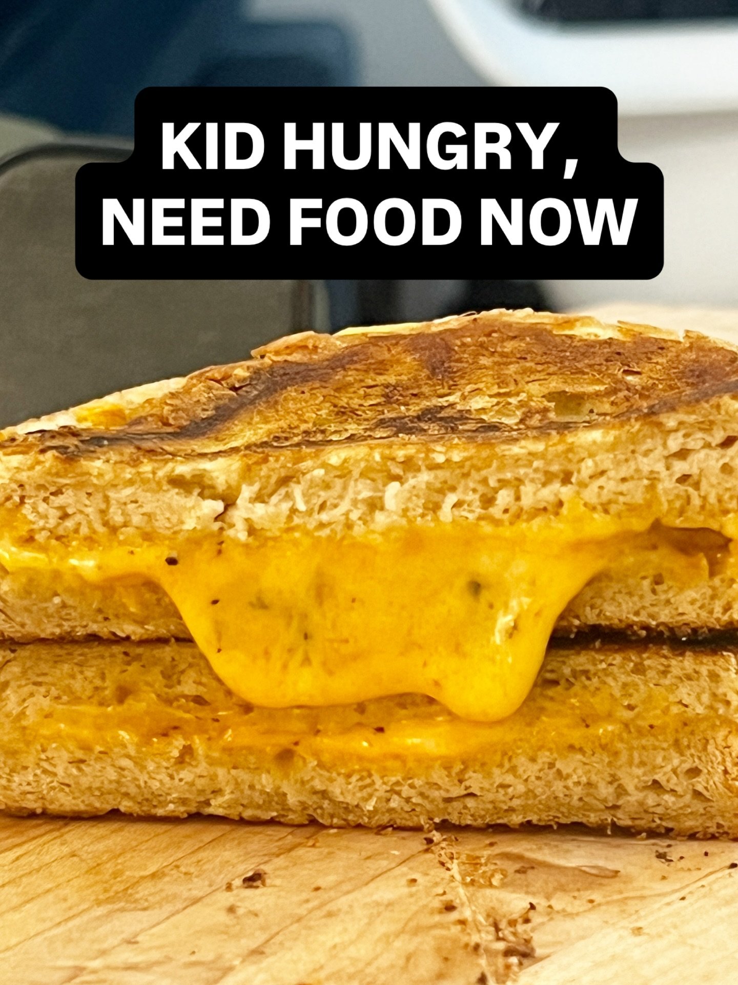 Nothing says &ldquo;I need food RIGHT NOW&rdquo; like a hungry kid at 8 PM. This grilled cheese technique is my go-to when speed matters but I still want it to taste good.

Butter the pan instead of the bread - faster, crispier, and one less step whe