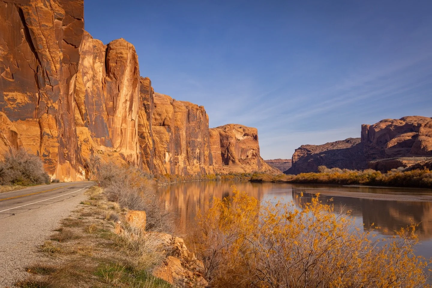 Potash Road vibes: hugging the Colorado River beneath towering cliffs, past ancient petroglyphs etched thousands of years ago and dinosaur footprints frozen in time.

From roadside climbing to billion-year-old geology, it&rsquo;s history you can driv