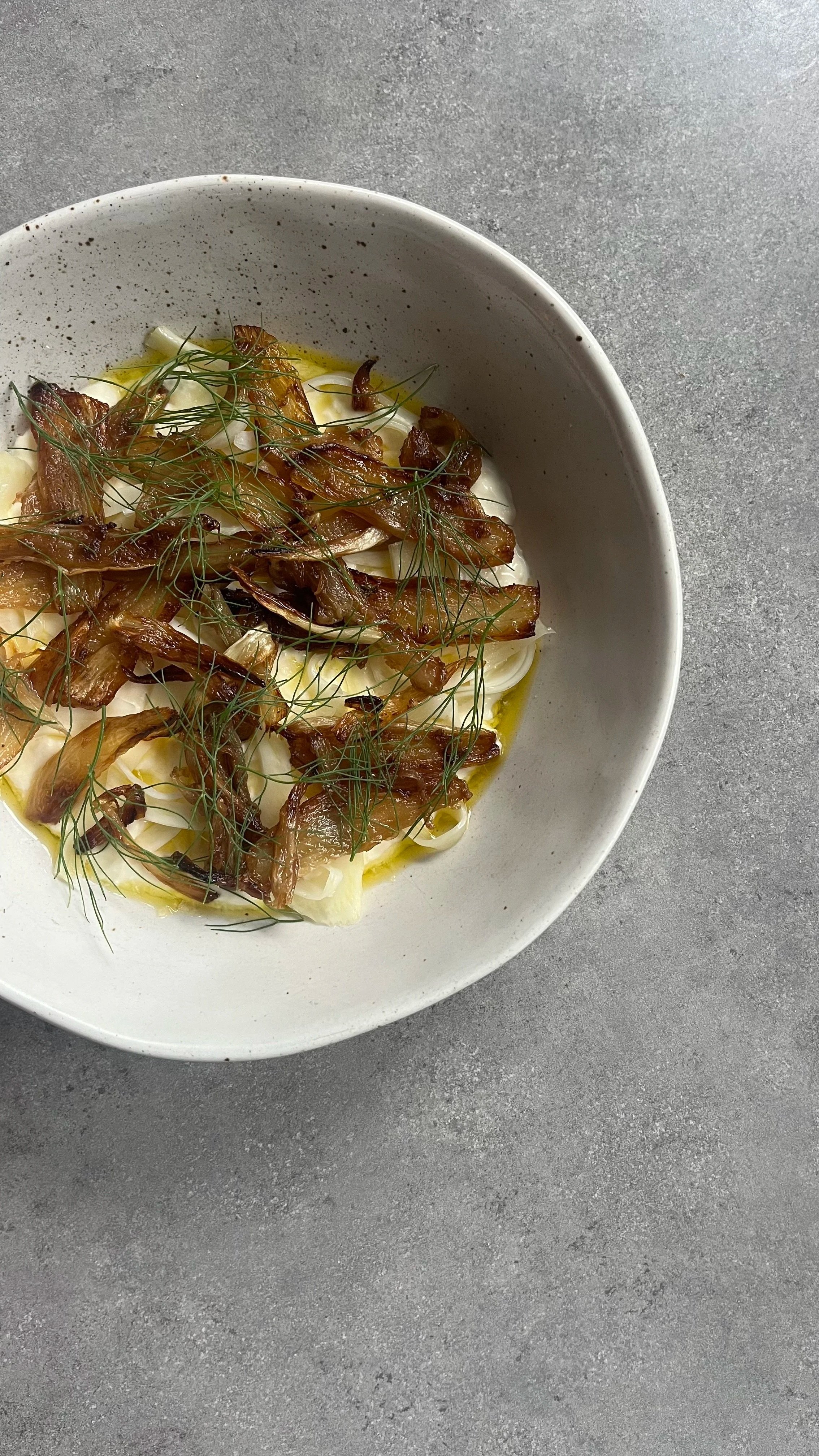 Stracciatella, Roasted and Pickled Fennel.