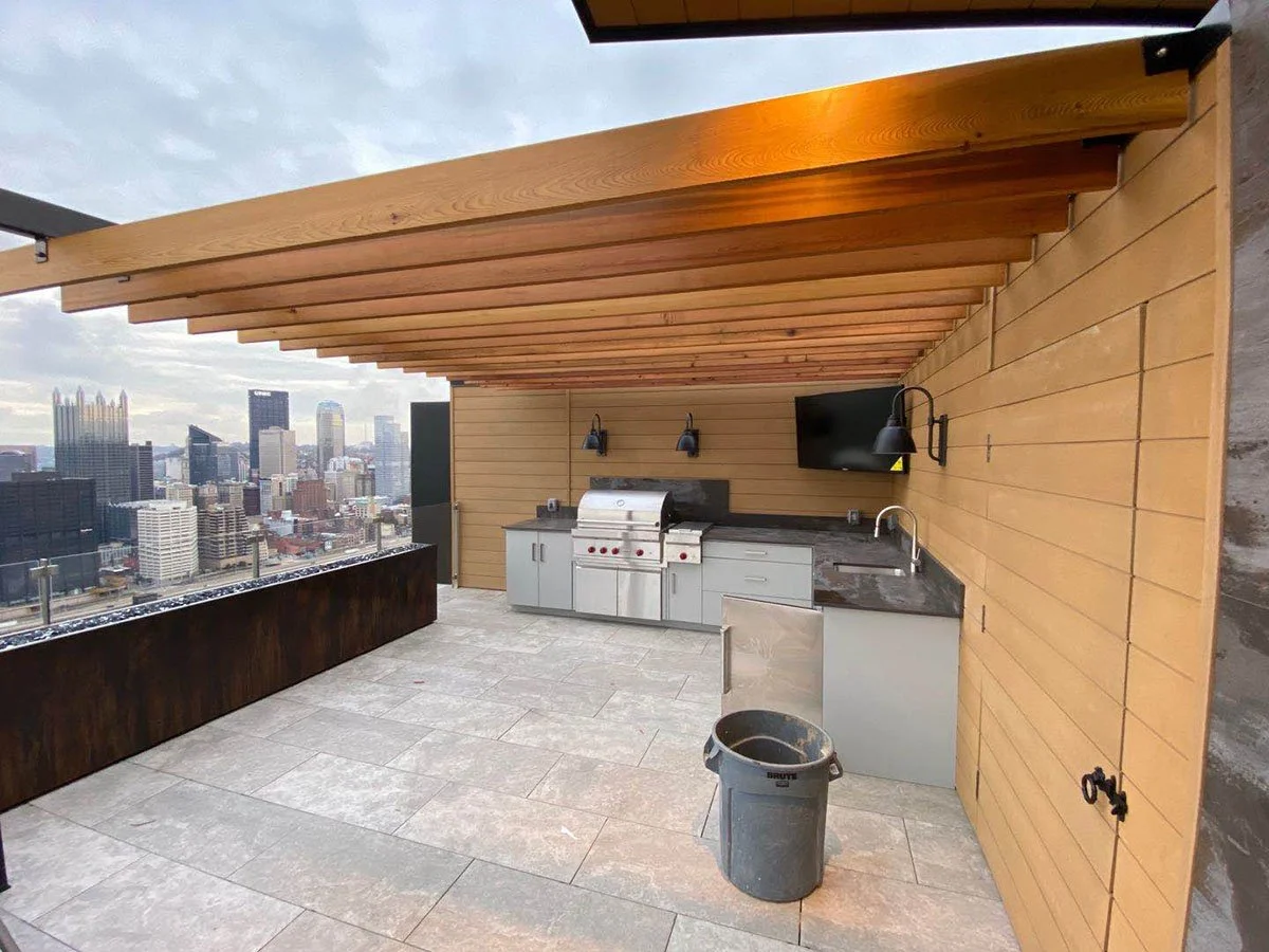 Contemporary, High End Kitchen Design Outdoor Kitchen Remodel by Y&Q Home Plus LLC project photo 4
