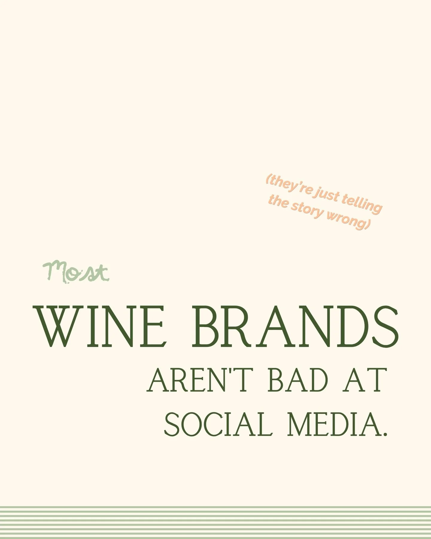 Most wine brands aren&rsquo;t bad at social media, I swear. They&rsquo;re just telling the wrong story.

The content that stops people mid-scroll isn&rsquo;t more produced, more polished, or more frequent. It&rsquo;s more honest. It leads with feelin