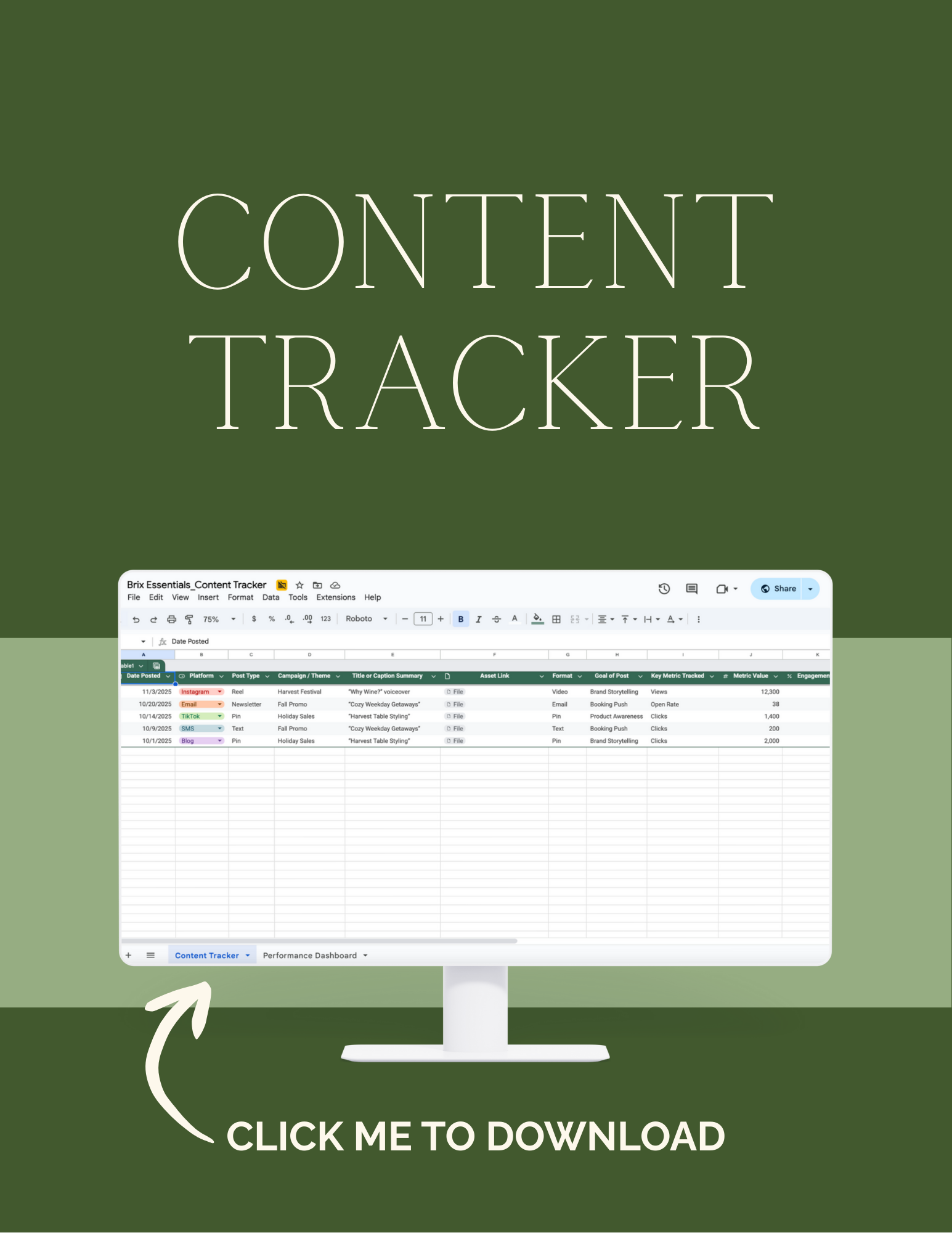 Content Tracker & Analytics Snapshot