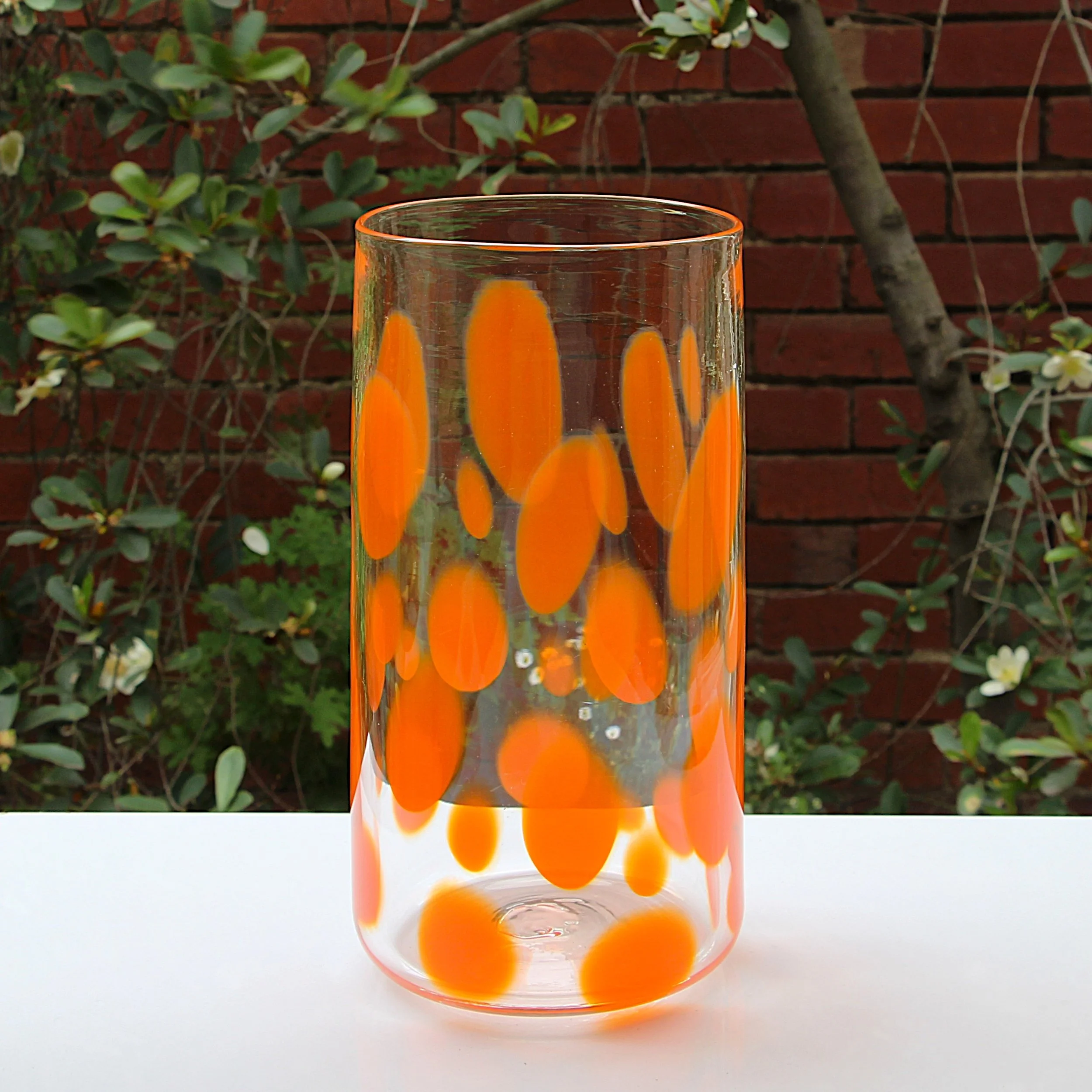 River Stone - Vase - Orange