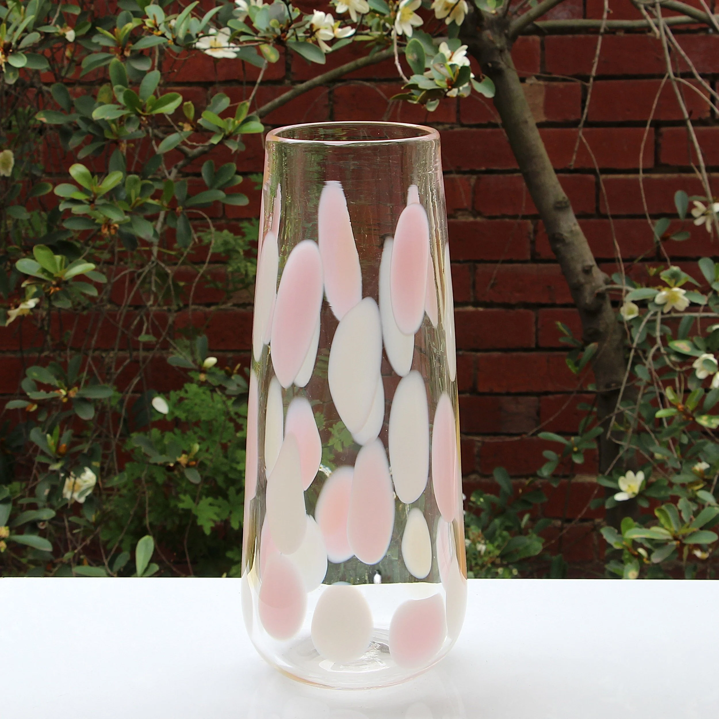 River Stone - Vase - Rose Pink, Ivory, Whisky