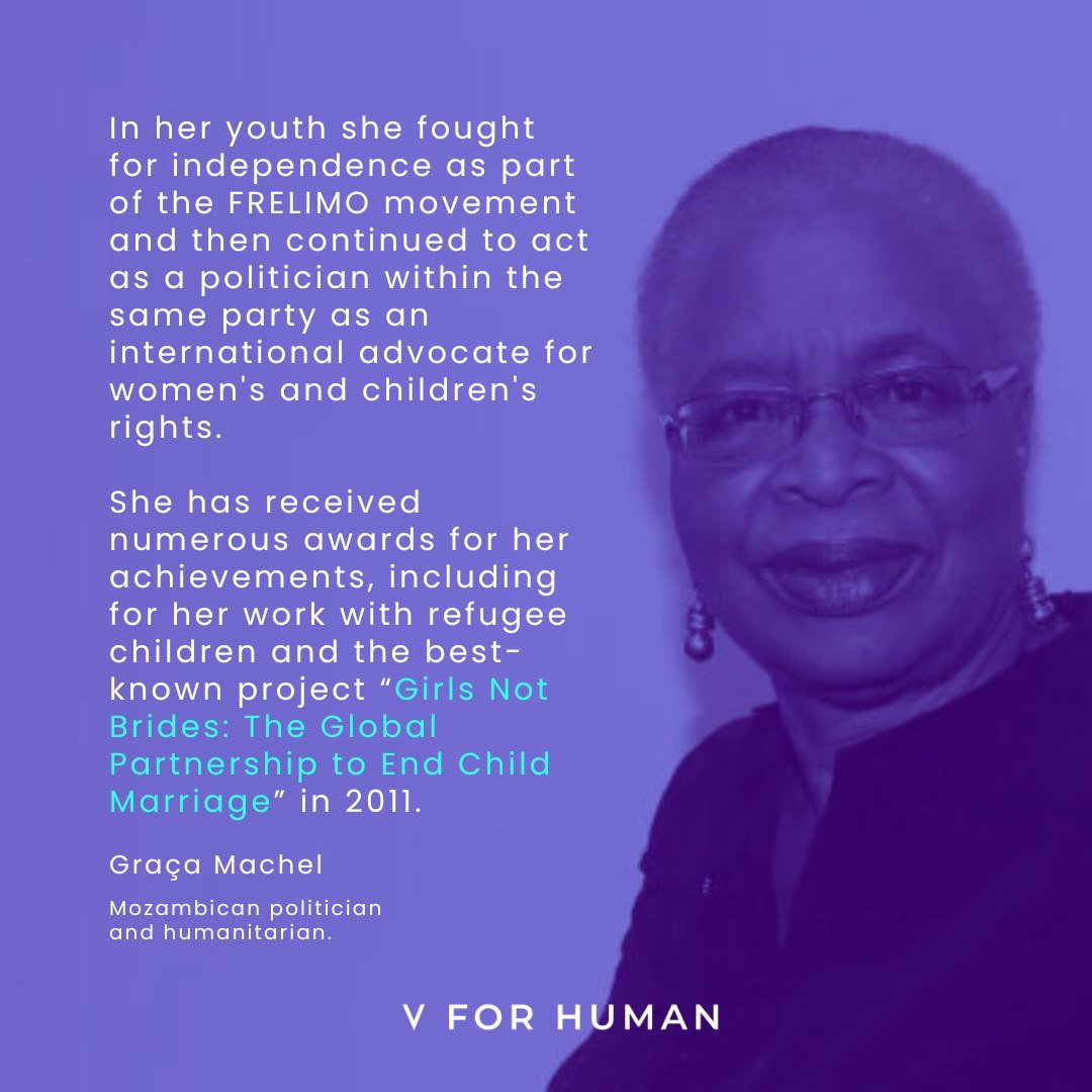 Remembering the achievements of one of Africa's greatest ladies. 💪

In her 78 years, Gra&ccedil;a Machel managed to be a teacher, activist, Mozambique's first Minister of Education and Culture, rector of the African Leadership University, and much m