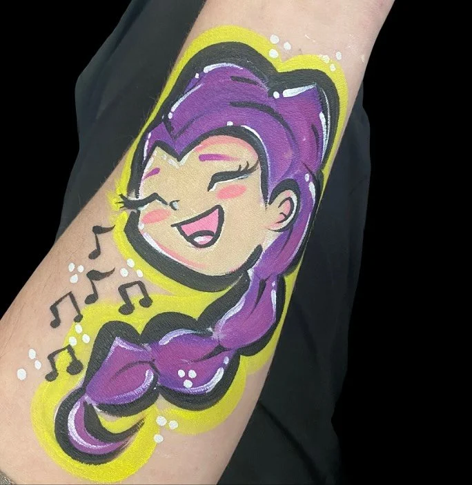 K-poppin’ with Rumi for future OTJ designs. #rumifacepaint