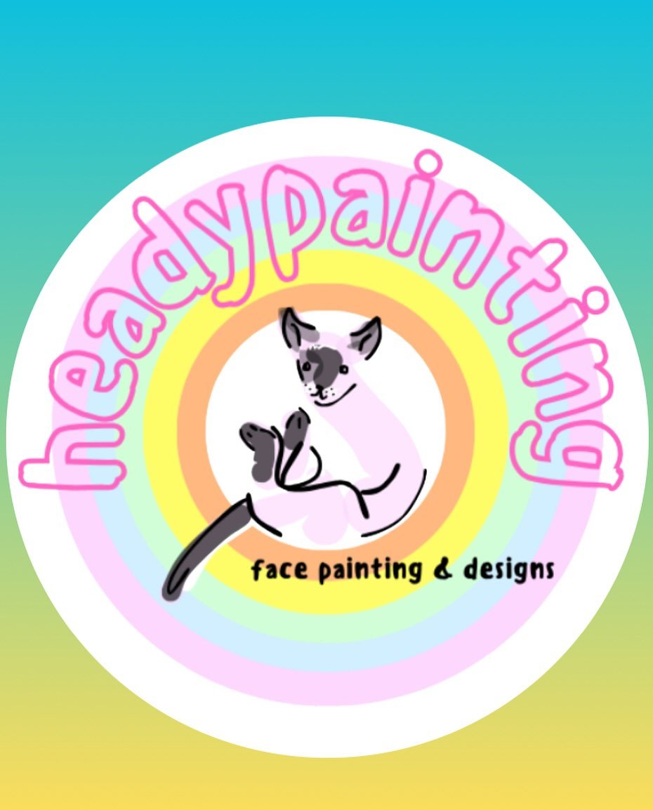 Heady Painting is all about color, connection, and kindness — creating art that brings people together, one face at a time. My logo is inspired by my cat, Frida Meowlo!