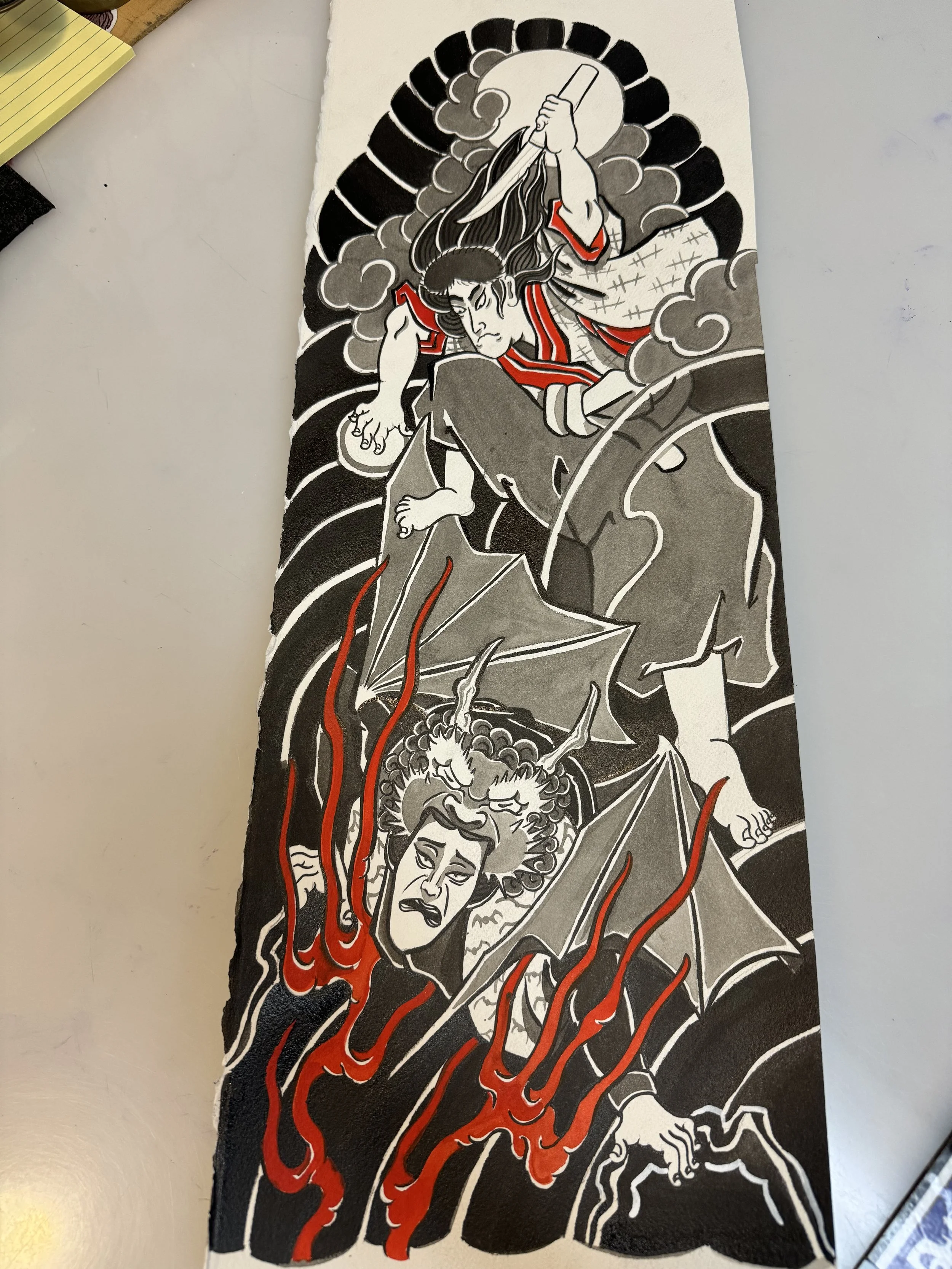 Las Vegas Japanese fine artist professional muralist tattoo artist 