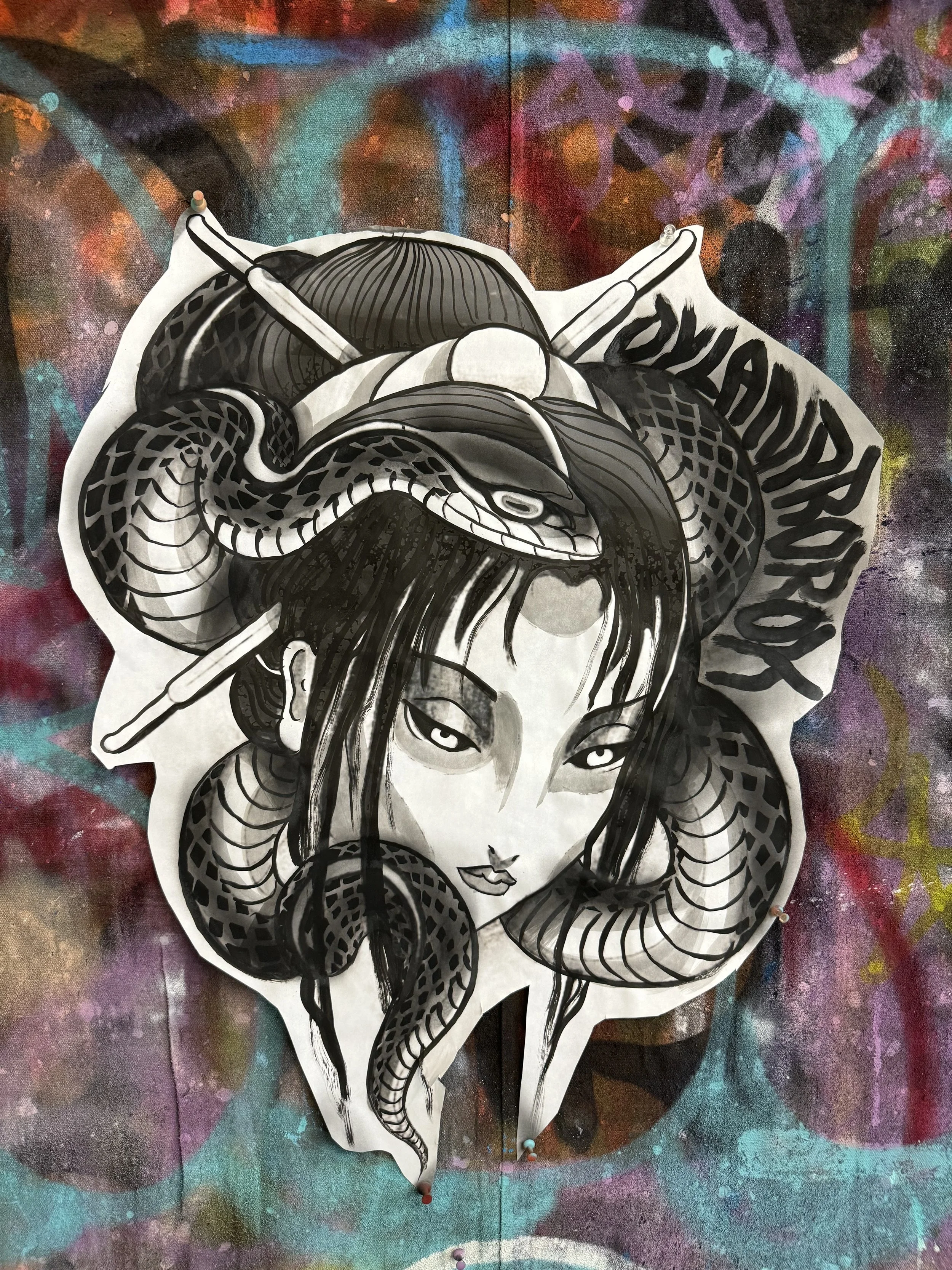 Las Vegas Japanese fine artist professional muralist tattoo artist 