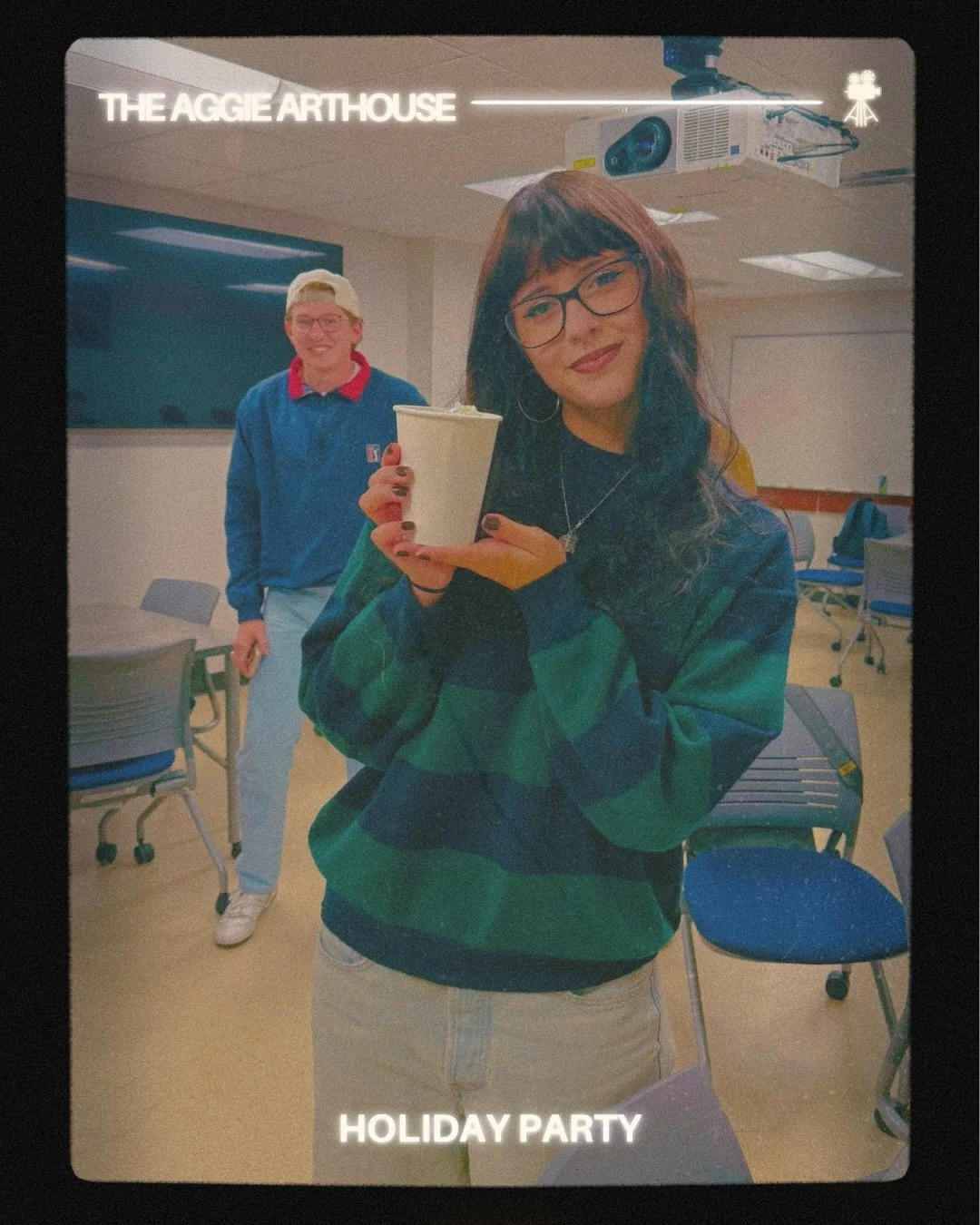 Our holiday party last week was a blast! It was a cozy end to a wonderful semester with our members☃️ Don&rsquo;t forget, we have one last screening of the year TOMORROW in ARCC 101 at 5:00 PM. We&rsquo;ll be showing The Shop Around the Corner (1940)