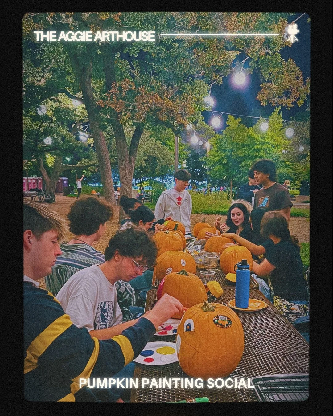 Happy Halloween from The Aggie Arthouse🎃 Our members had so much fun getting into the spirit of the season with a pumpkin painting social in Aggie Park this week🎨 🧡