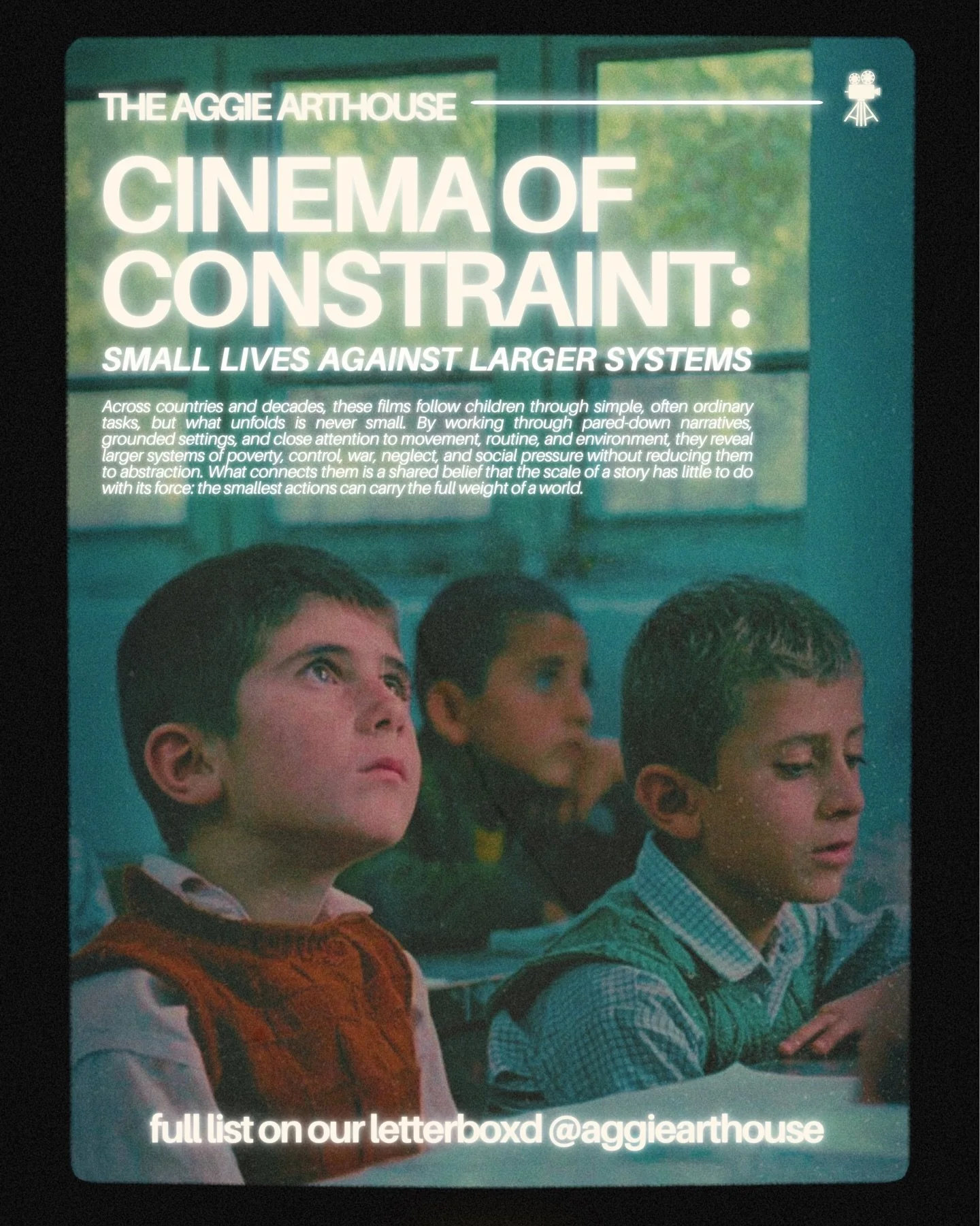 The Aggie Arthouse will be showing The Runner (1984) this Friday in ARCB 101 at 6 PM! We hope to see you there🍿