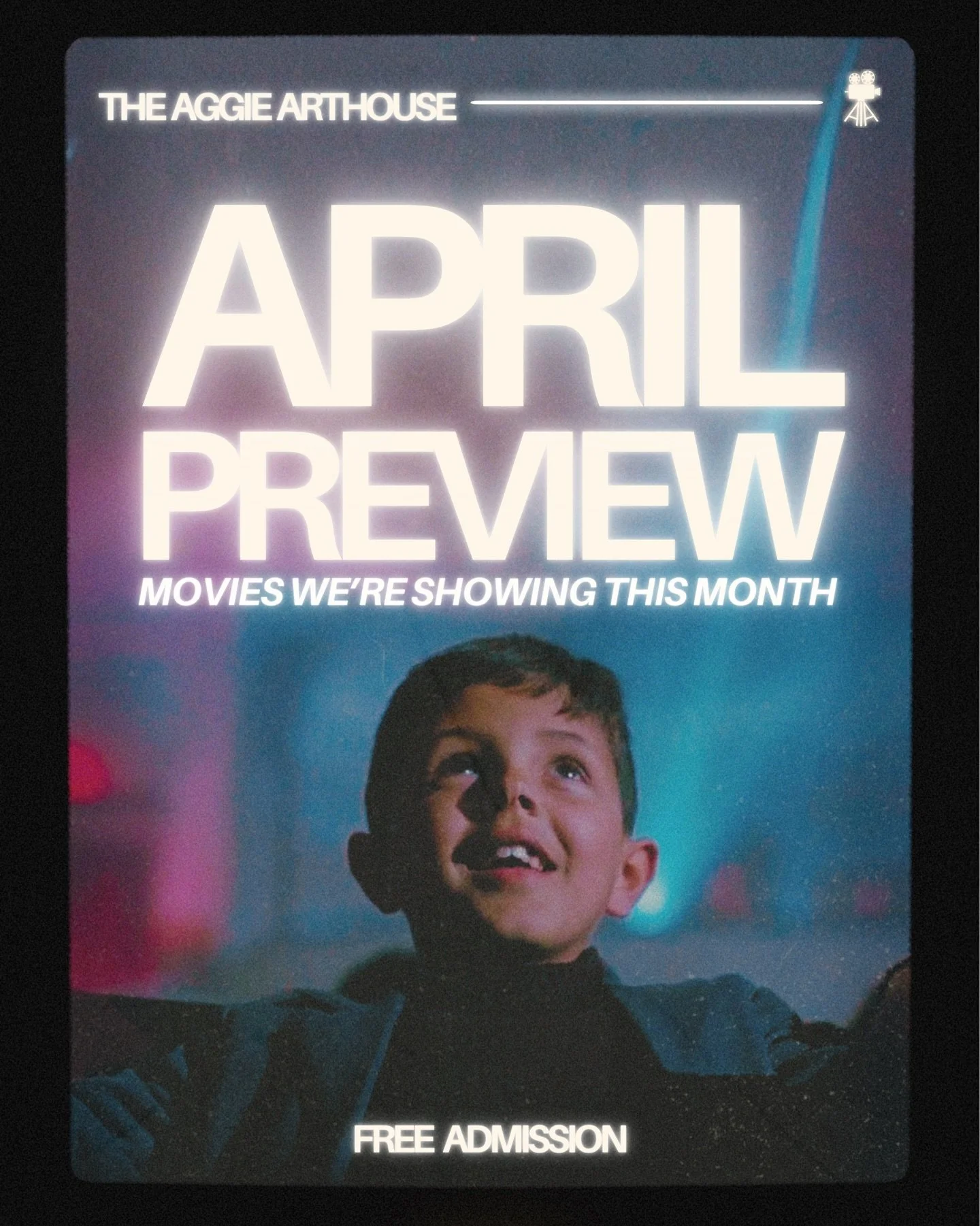 Happy April! Here&rsquo;s a look at our final line-up of movies for this semester🍿 Which one are you most looking forward to?