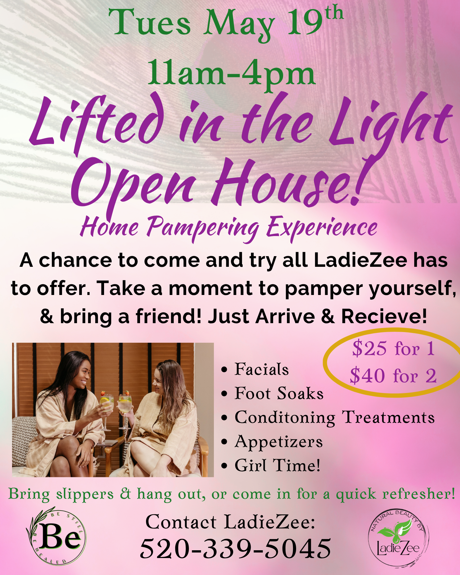 Lifted in the Light Open House (2 guests)