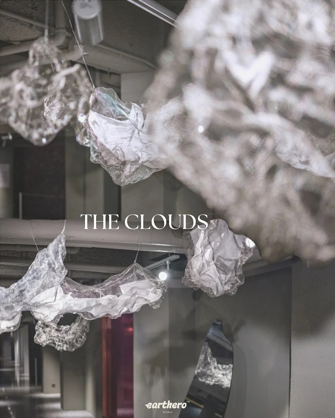 The Art Installation - The Clouds

Right across the hallway from our Daydream Believer Main Stage, we placed &ldquo;The Clouds&rdquo;. 

&ldquo;The Clouds&rdquo; were inspired by the constantly changing skyline. The contrast between the wire exterior