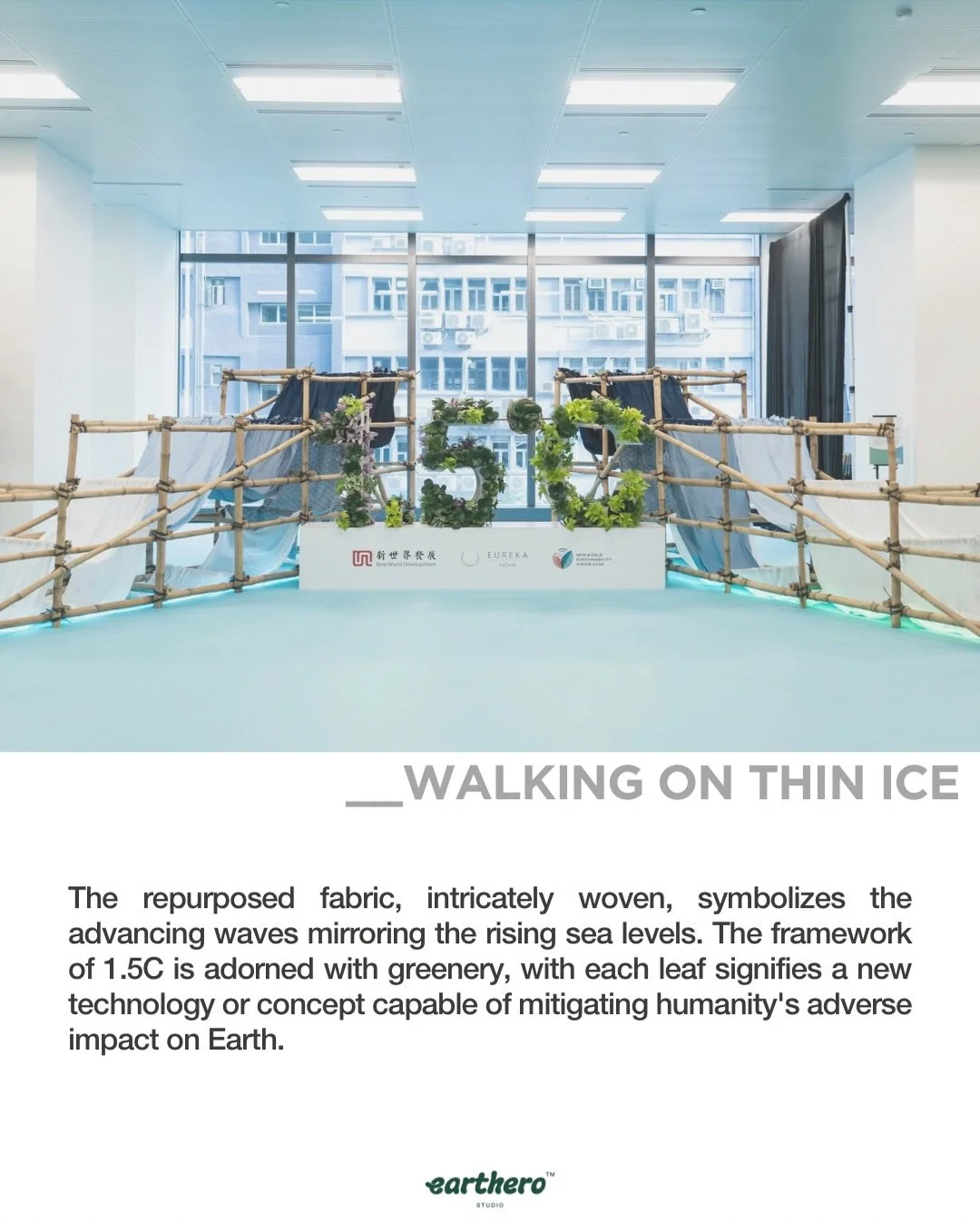 1.5&deg;C Summit 2023

Earthero Studio curated an art installation for The 1.5&deg;C Summit held on 13 November 2023, we were grateful to be part of the climate conversation through art.

In a mindful approach, Earthero Studio deliberately opts for m