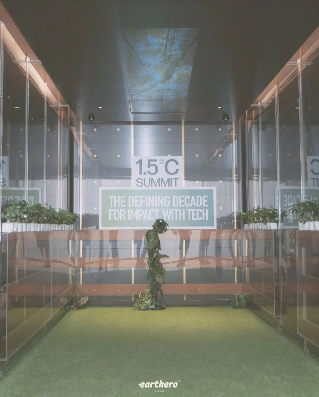 1.5&deg;C Summit 2023

Step into a little piece of nature 🌿

For this event, we transformed the service elevator into a serene sanctuary. The space was adorned with plants along the handrails, creating a calming atmosphere. At the end of the event, 