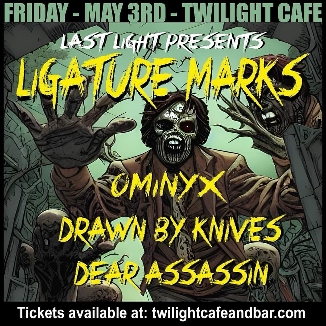 Our next show in Portland is coming up quick! Friday May 3rd at the @twilightcafeandbar 🤘 
.
.
#portlandmetal #ligaturemarks