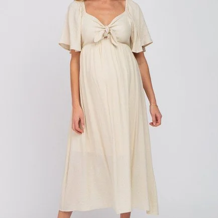 Maternity Dress Beige