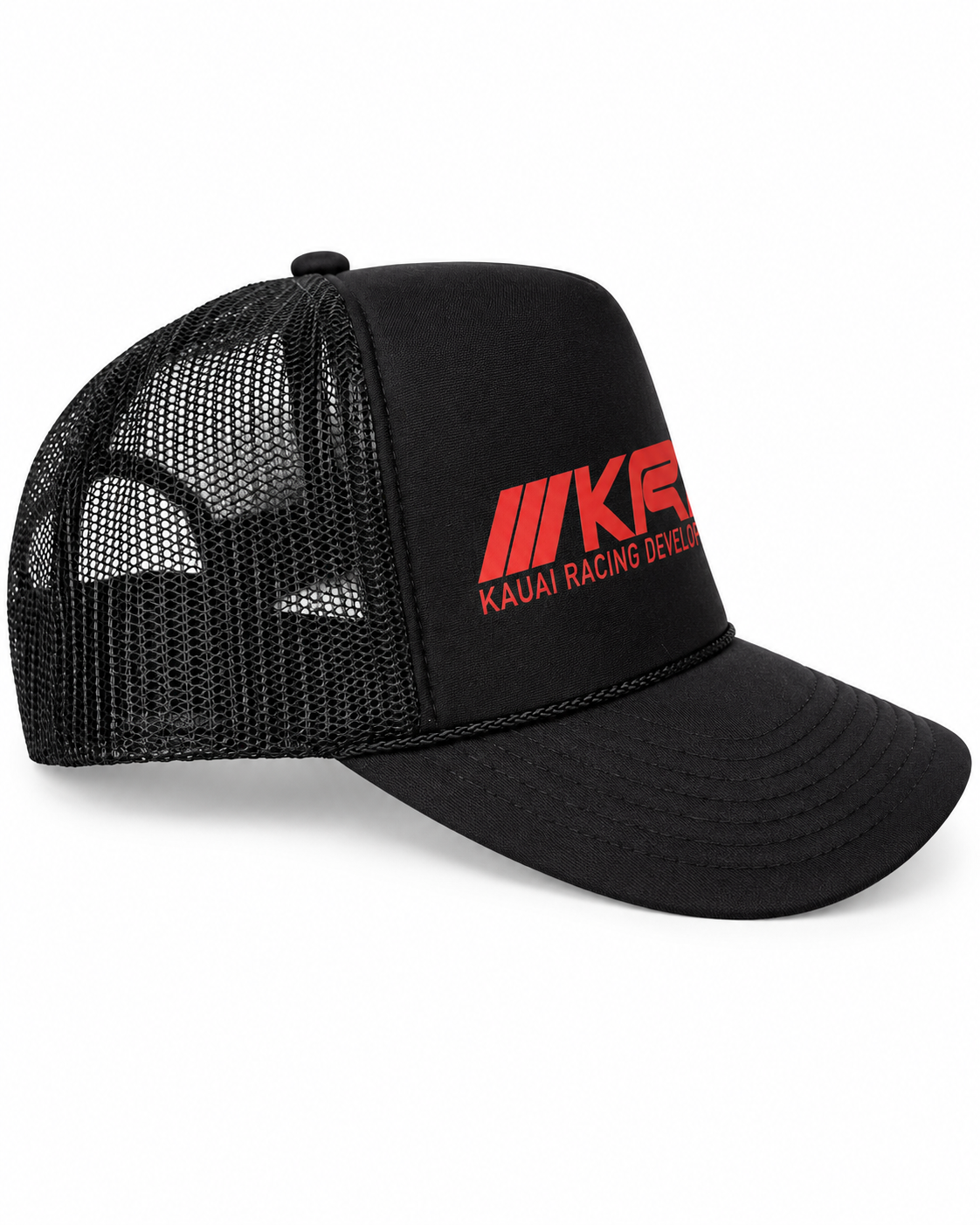 Trucker black w: red side.png