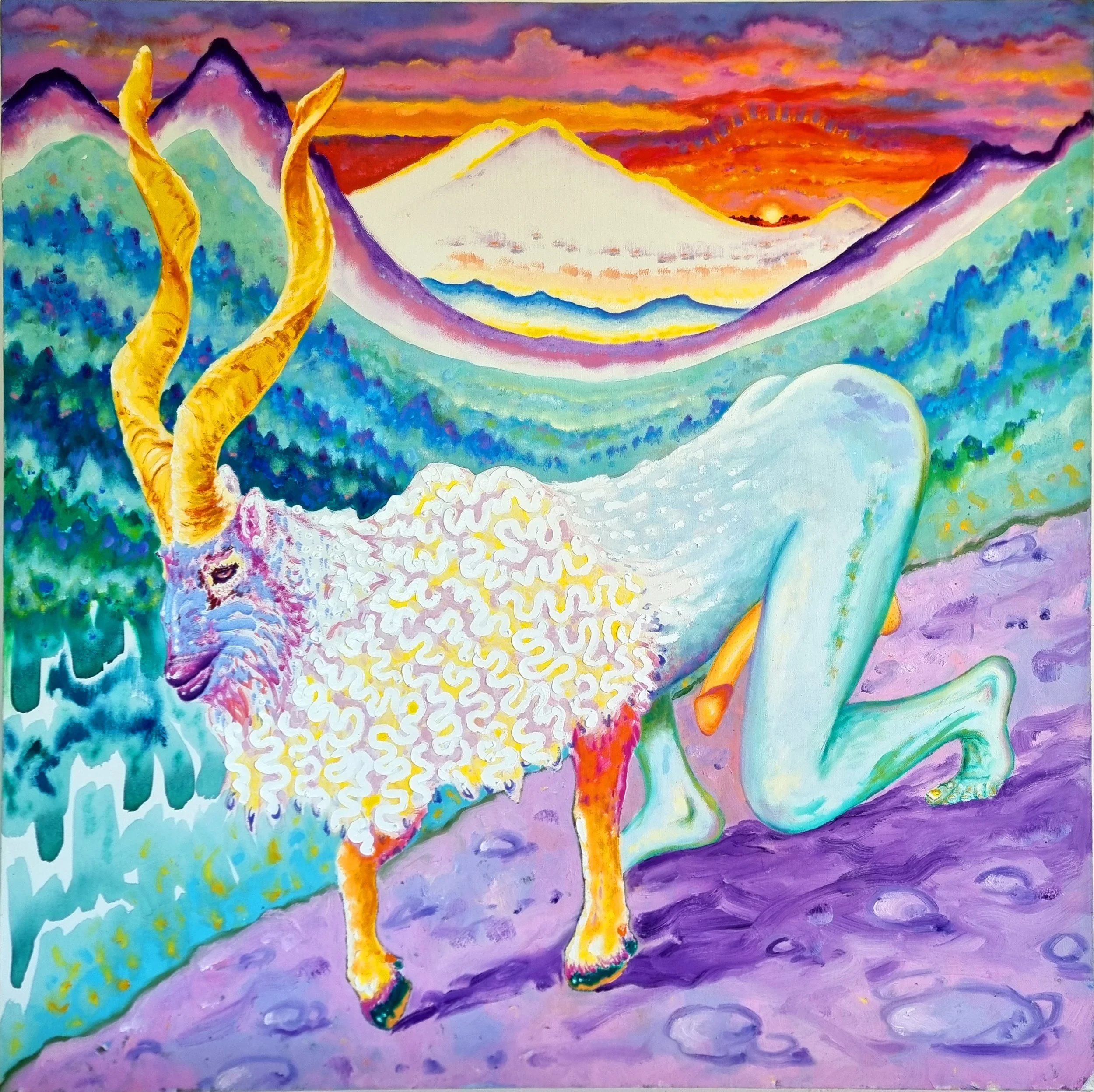 Gyldenhorn 125 x 125cm Oil on canvas 2025