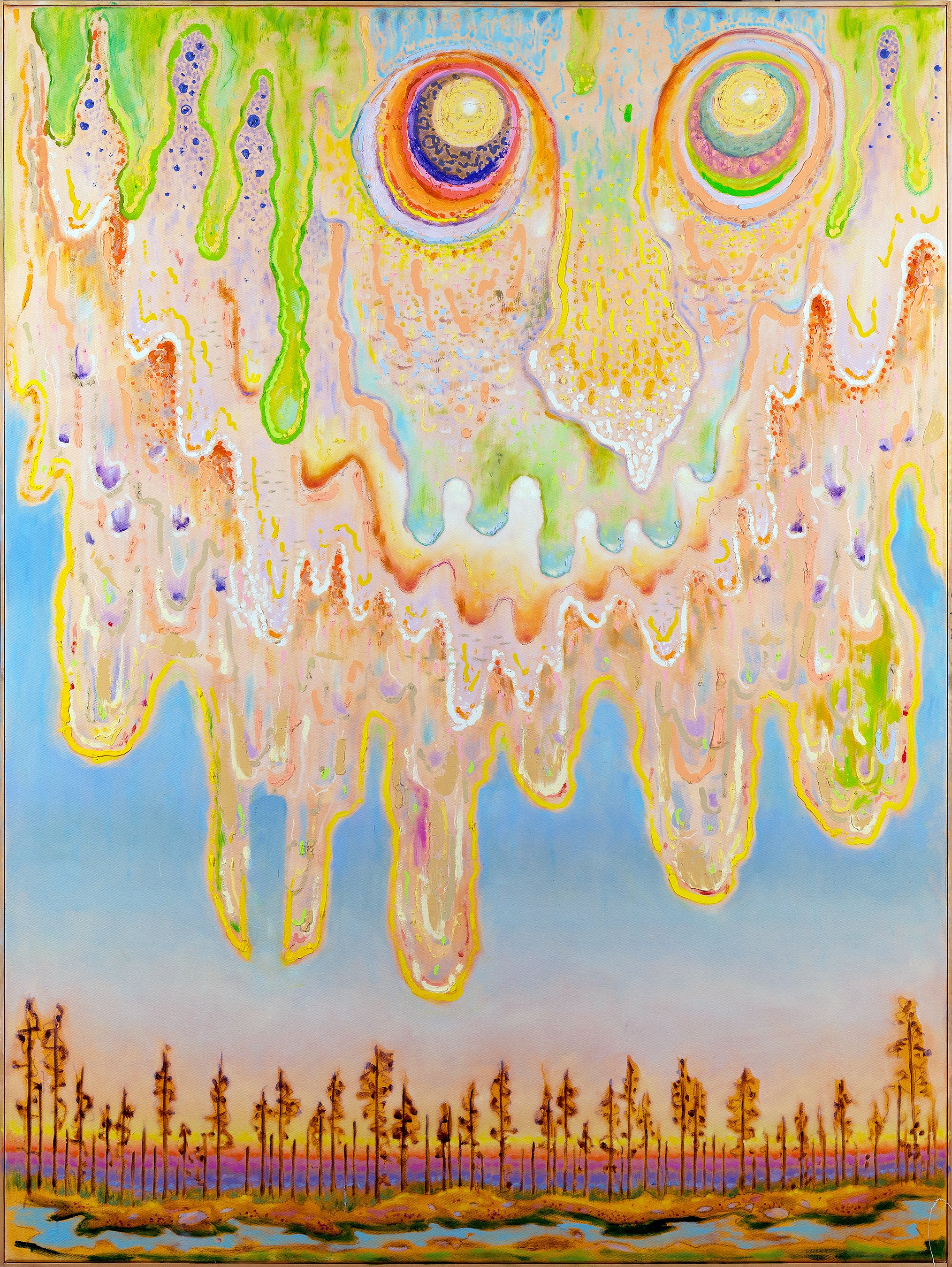 Unheld (Closeness without Support) 200x150cm Oil on canvas 2025