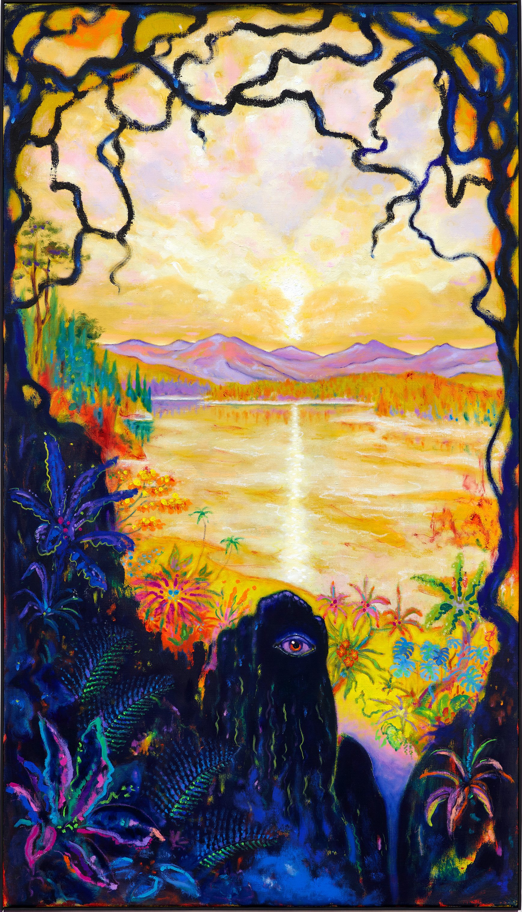 Good Morning to the Night 160x91cm Oil on canvas 2024