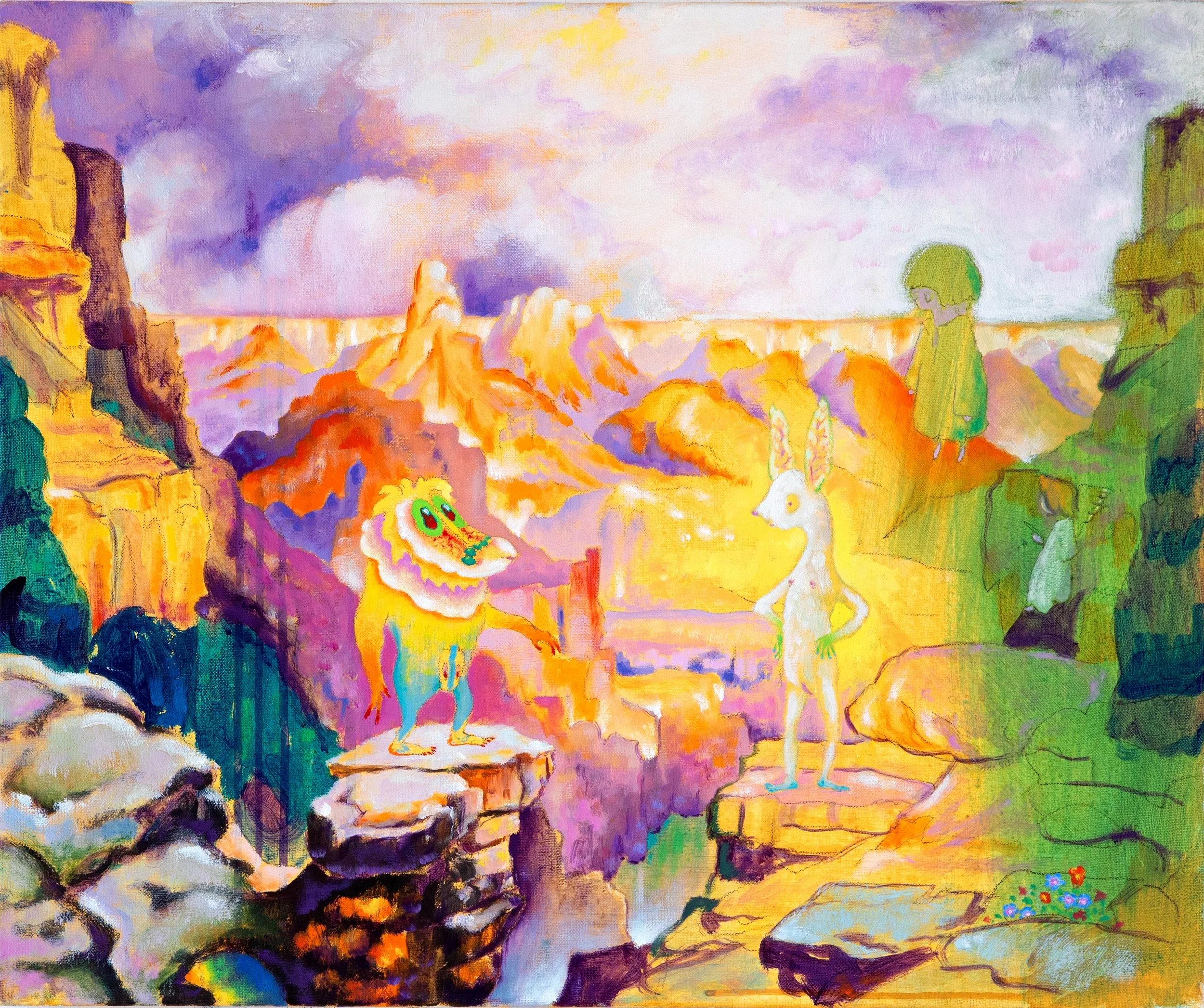 A Teaching on Polarity 50x60cm Oil on canvas 2025