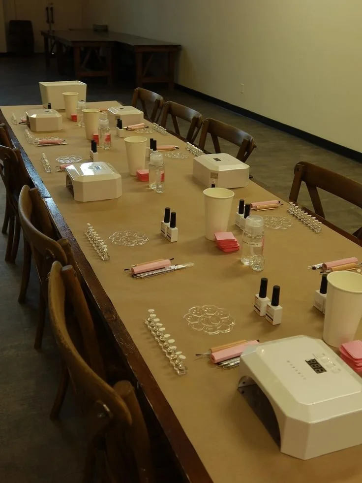 Hosting a birthday, bachelorette, or just need an excuse to get the gang together_ Our private nail art workshops are literally the most fun way to celebrate 🍸🪩💅🏼 Link in bio to book!.jpeg