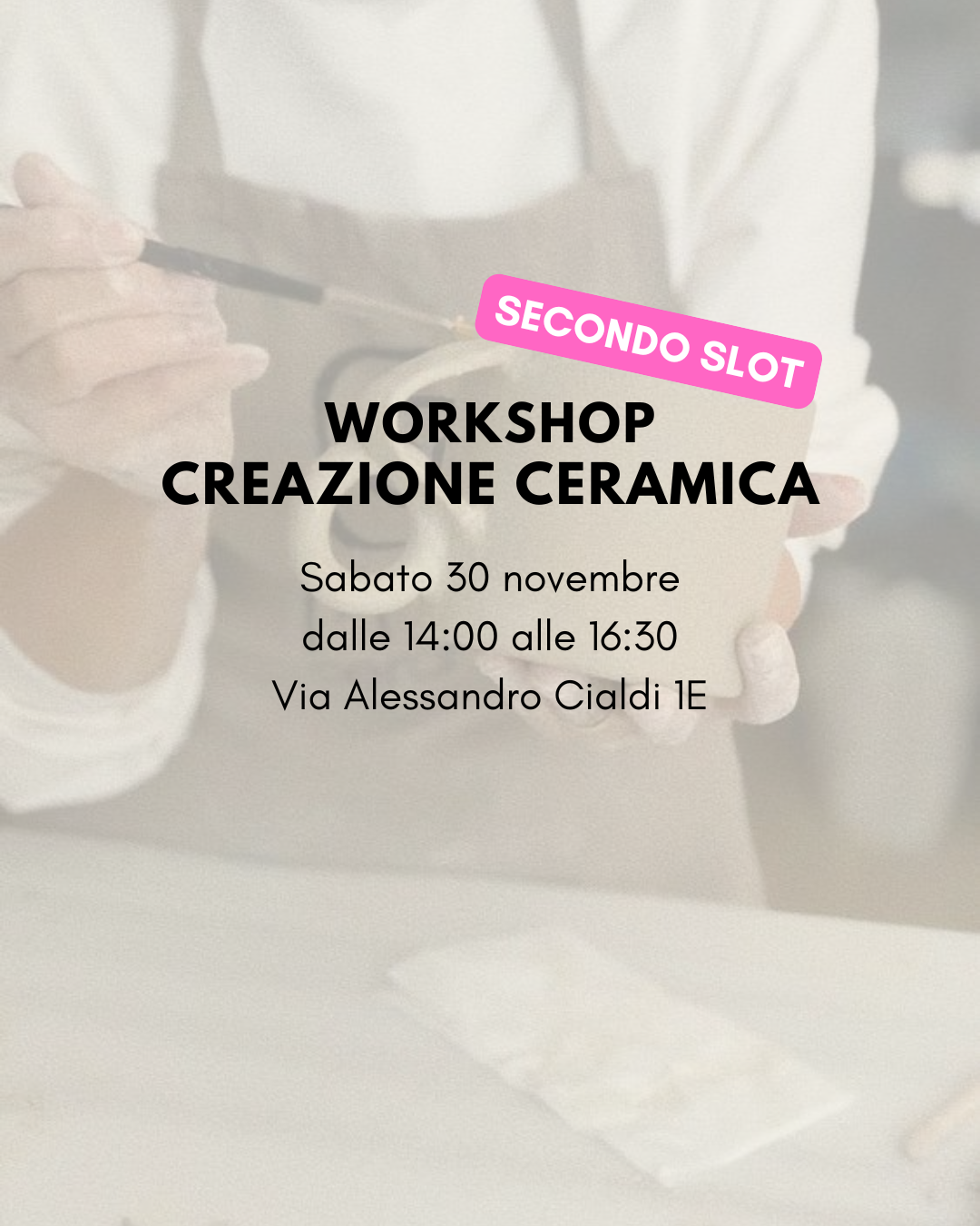 Workshop di ceramica - 30 novembre