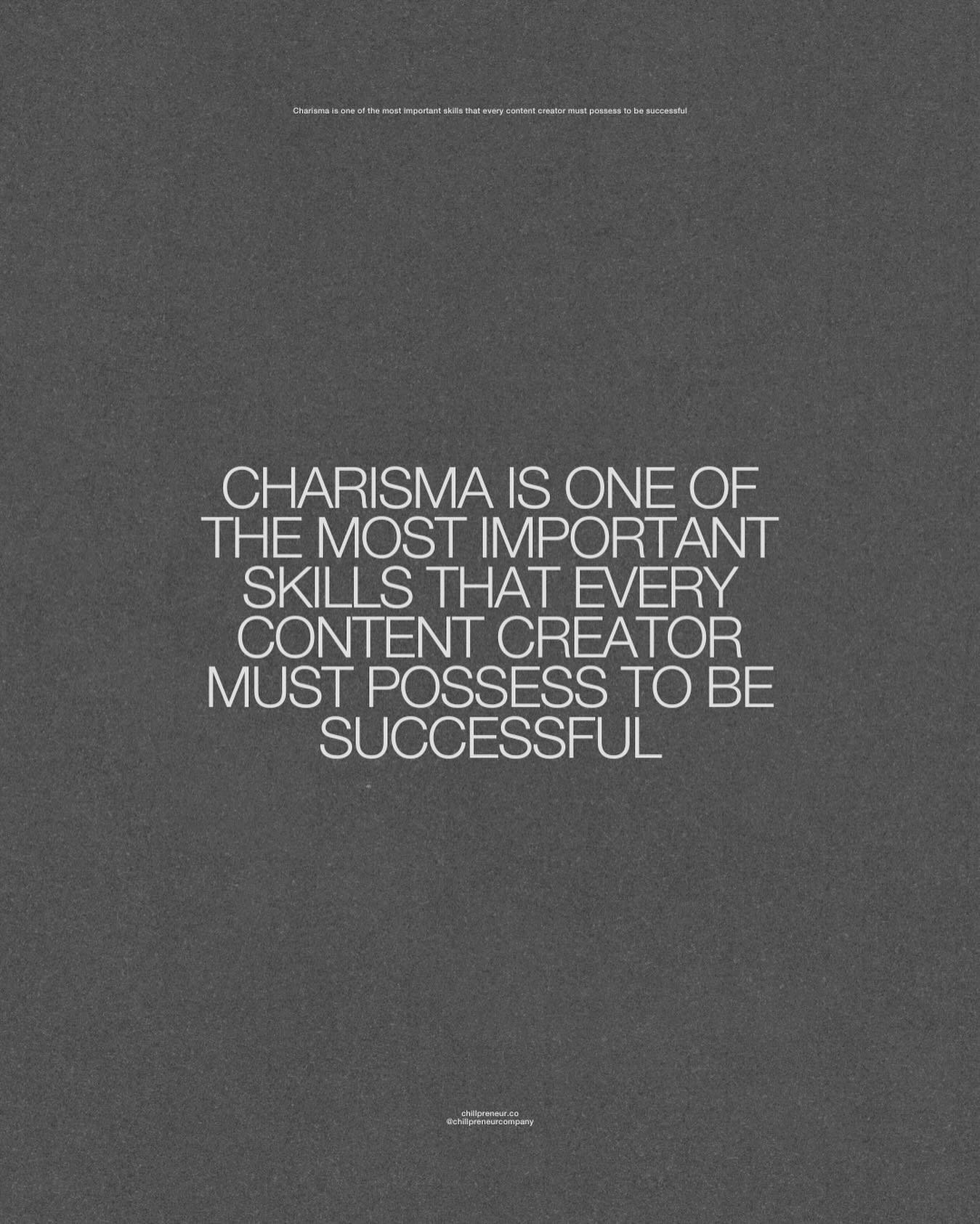 But here is the thing about Charisma... It&rsquo;s not what you think it is.

Charisma is not about smooth talking or slick energy.

Charisma is nothing more than someone who has the unwavering confidence to be themselves.

Awkward can be charismatic