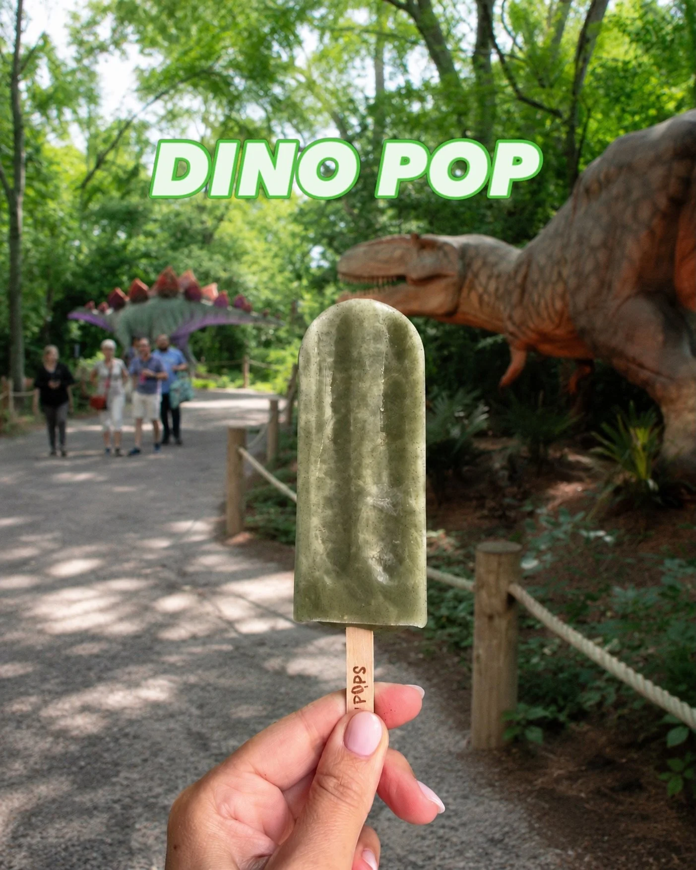 🦖 DINO POP IS IN THE WILD 🦖

This Lofty Pop flavor is only hanging out at Detroit Zoo &amp; Brookfield Zoo Chicago for a limited time!

It&rsquo;s sweet, tangy, a little sour, and made with apple, lemon &amp; lime for major sour apple vibes 🍏🍋🍋&