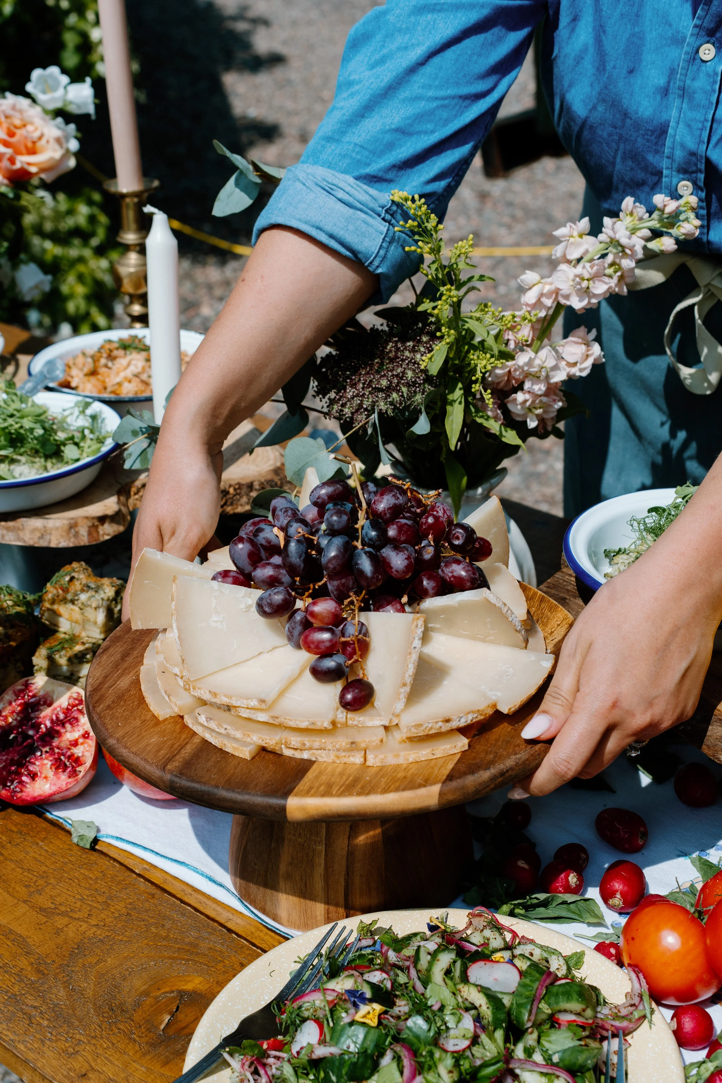 Wedding grazing tables
