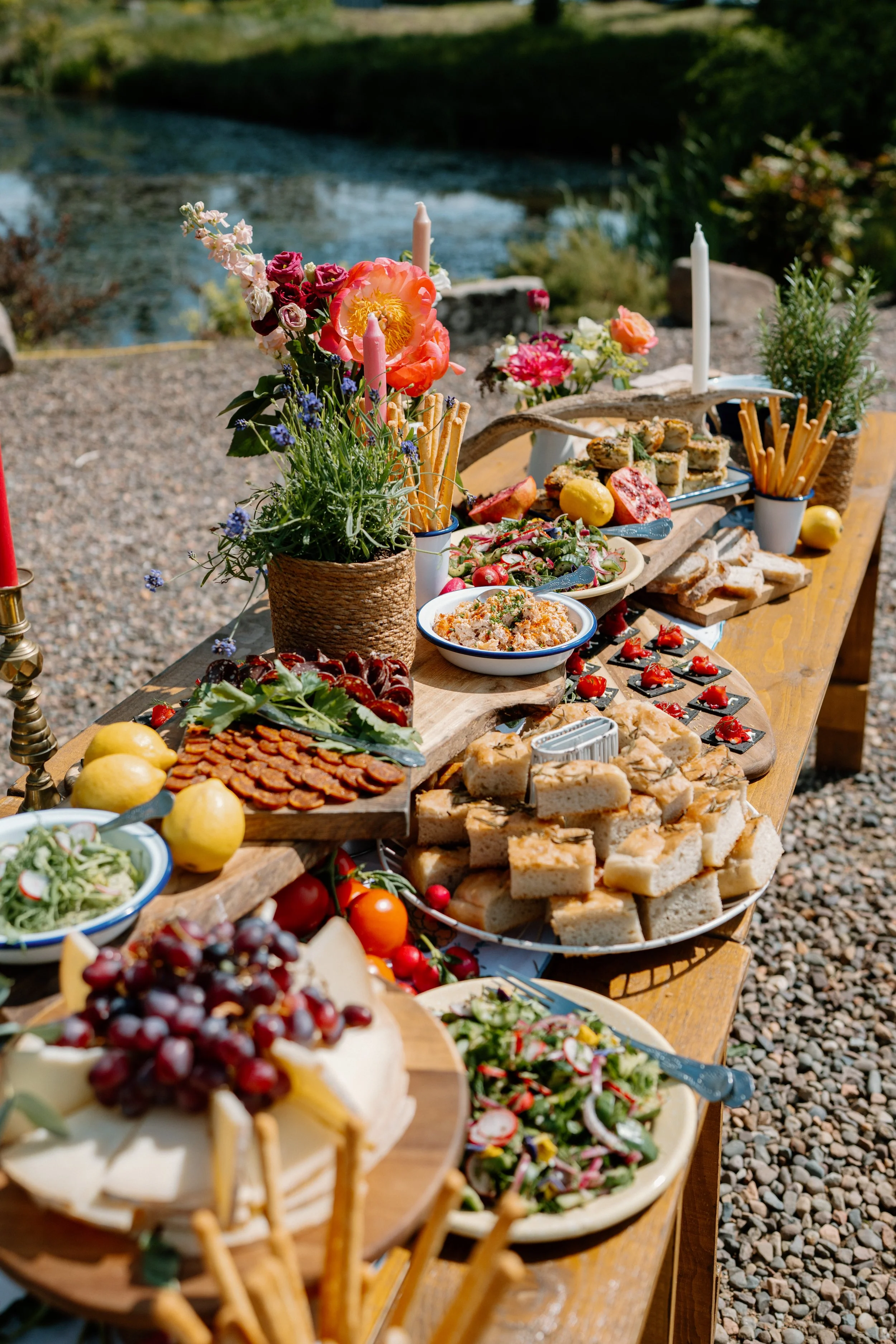 Wedding grazing table