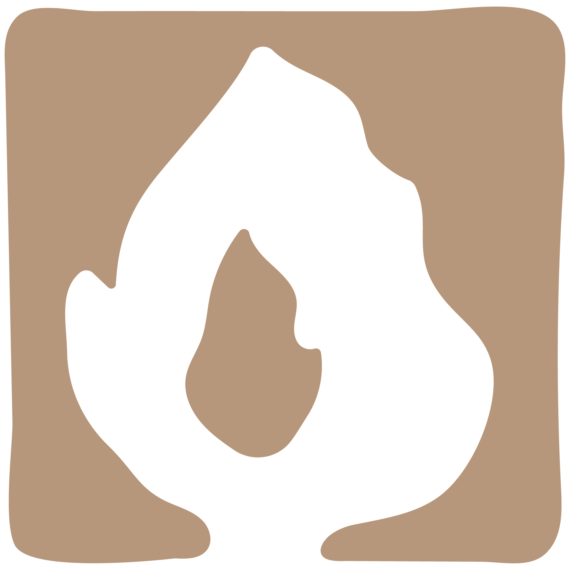 Luonnonelementtejä kuvaava symboli - tuli