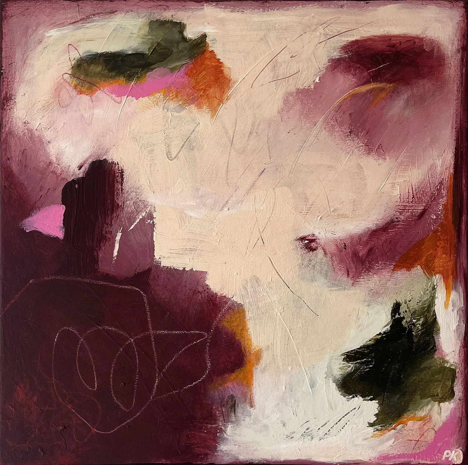 Mindscapes-teossarjan abstrakti työ: Passion as an underlayer
