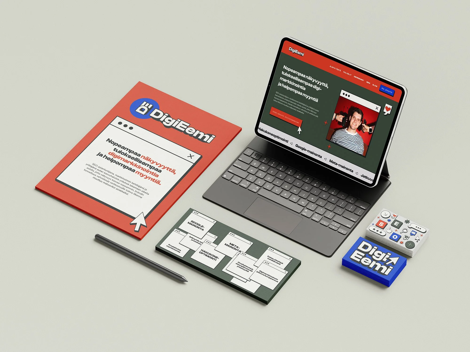 Stationery: Yritysilme eri materiaaleissa