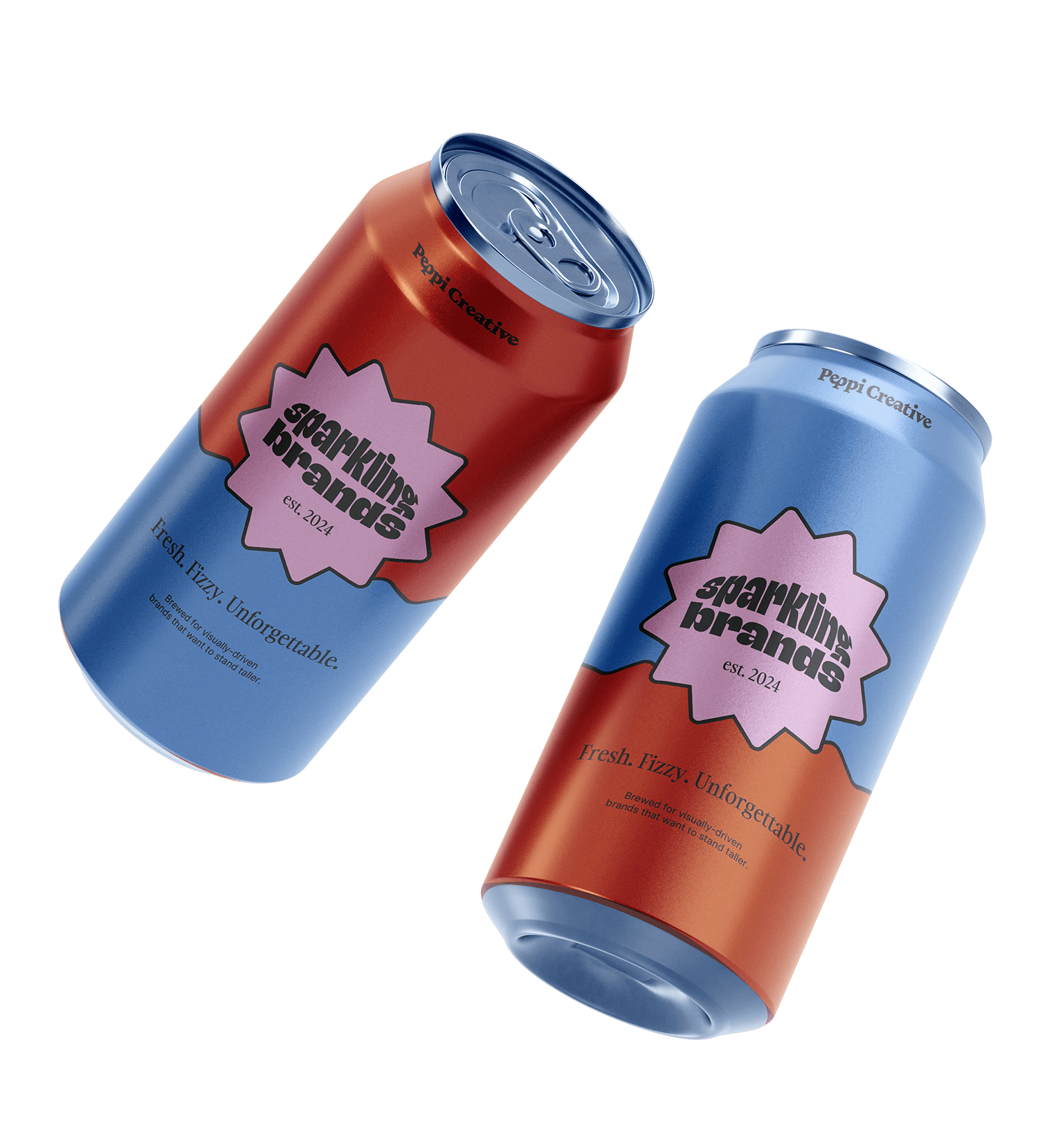 Pakkaussuunnittelu: Sparkling Brands -virvoitusjuoma