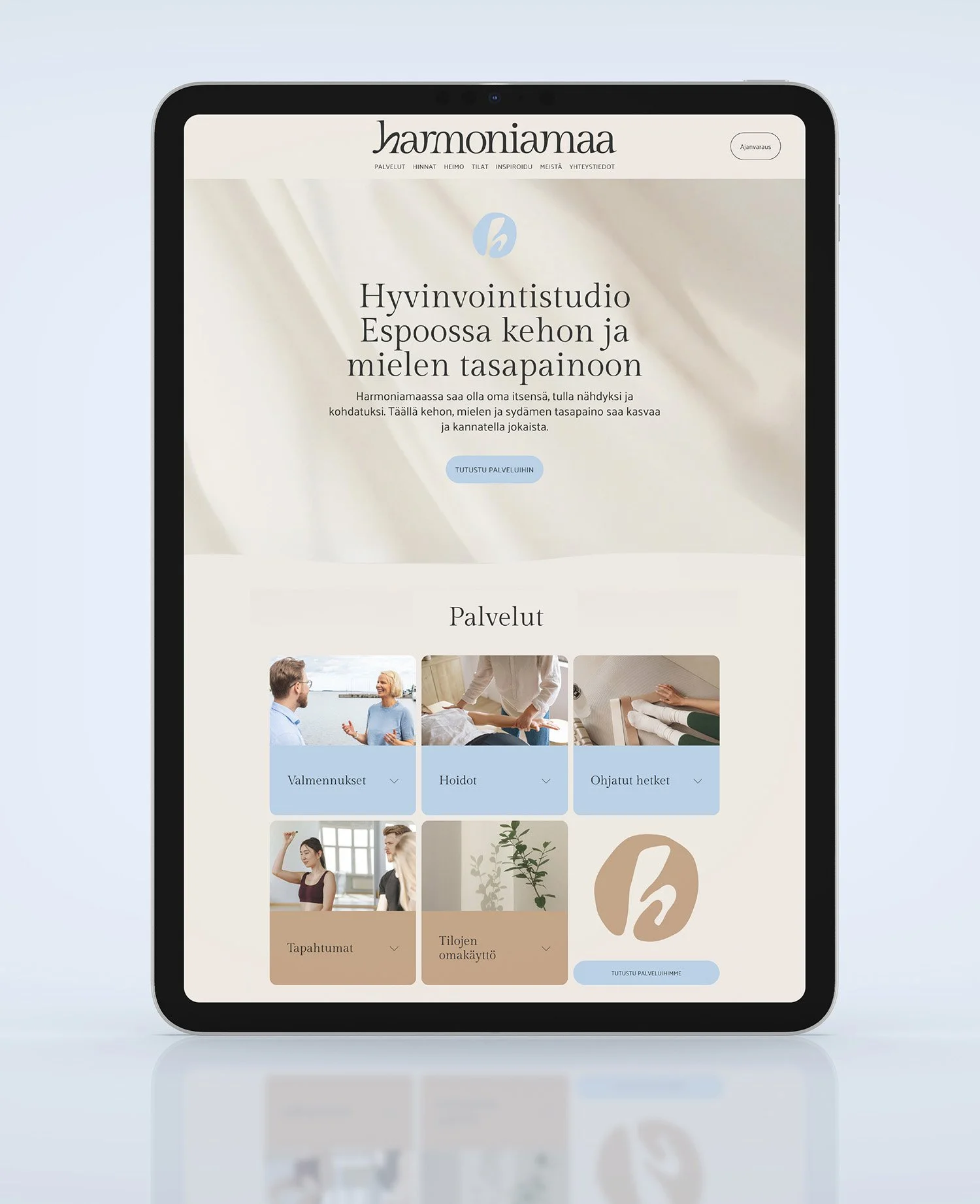 Harmoniamaan nettisivut