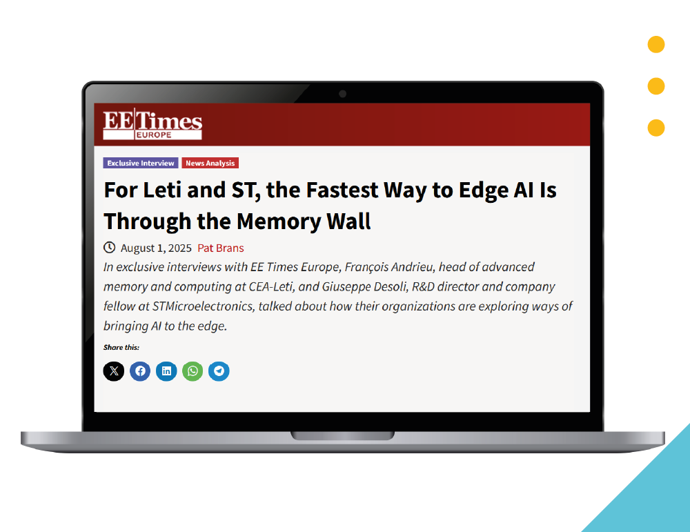 Ferro4EdgeAI Highlighted in EE Times Europe: NV Solutions for Edge AI