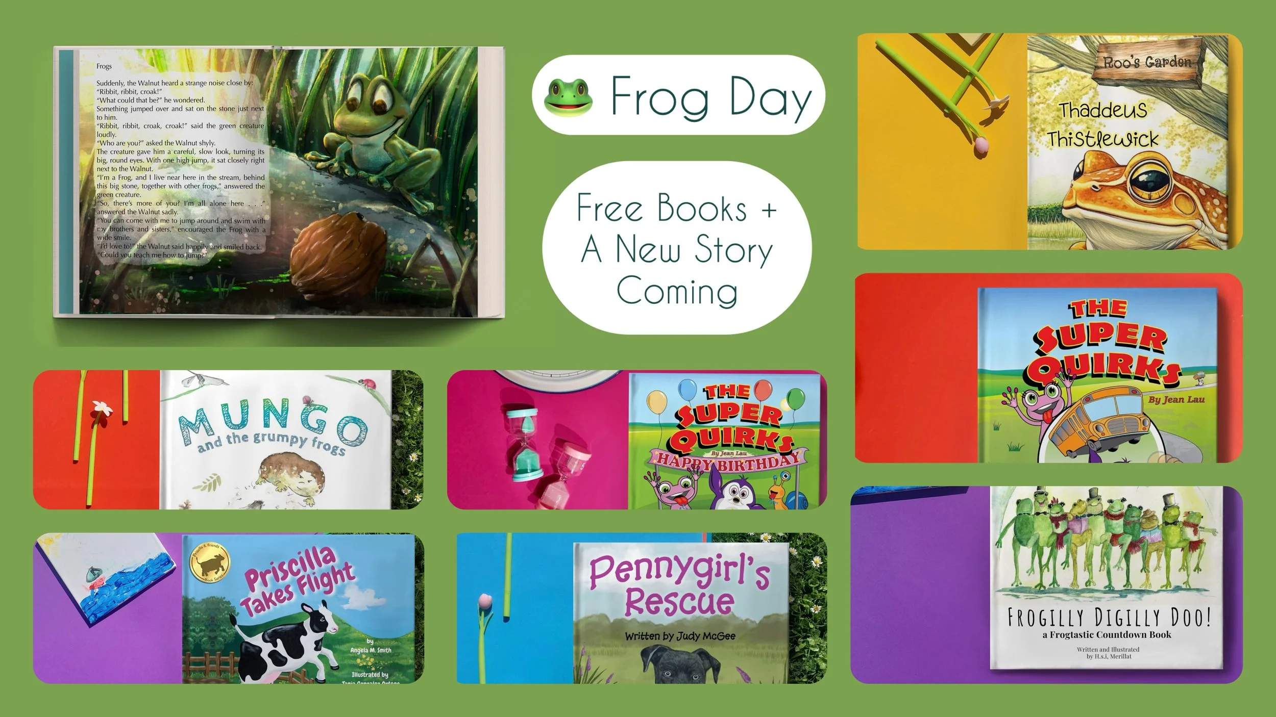 Frog Day Celebration: Free Books + A Peek Into My Upcoming Story