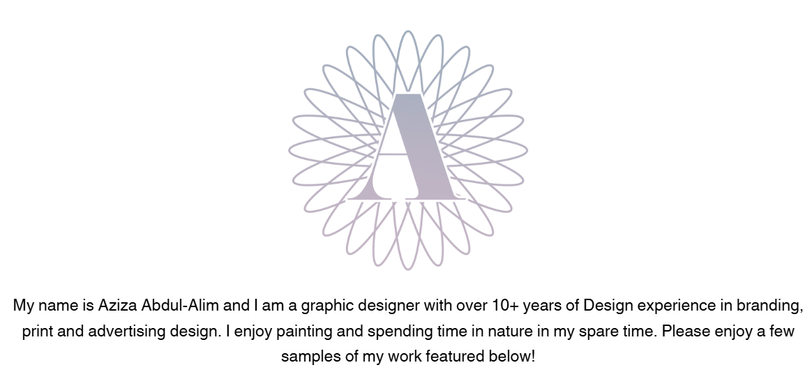 Aziza Abdul-Alim - Graphic Design and Fine Art