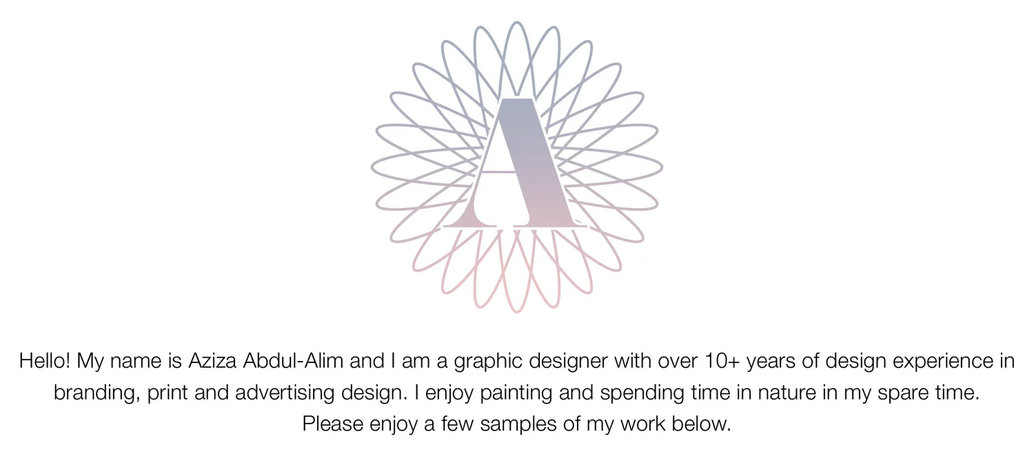 Aziza Abdul-Alim - Graphic Design and Fine Art