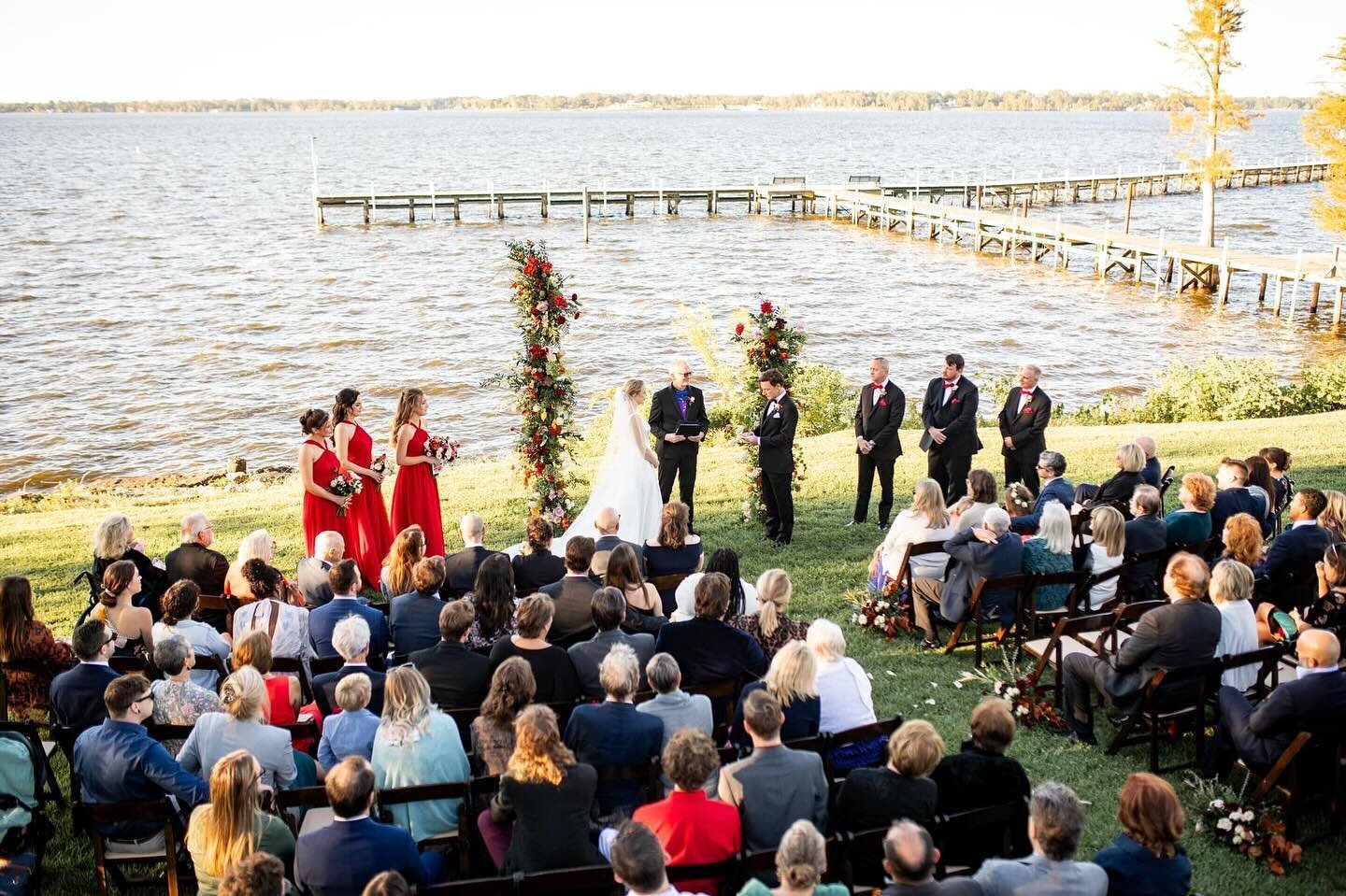 This is why I include a #secondshooter in all of my packages. This is an image my husband (second photographer) took from on the balcony while I was getting key shots during ceremony from ground level! 

#shreveportphotographer #shreveportwedding #lo